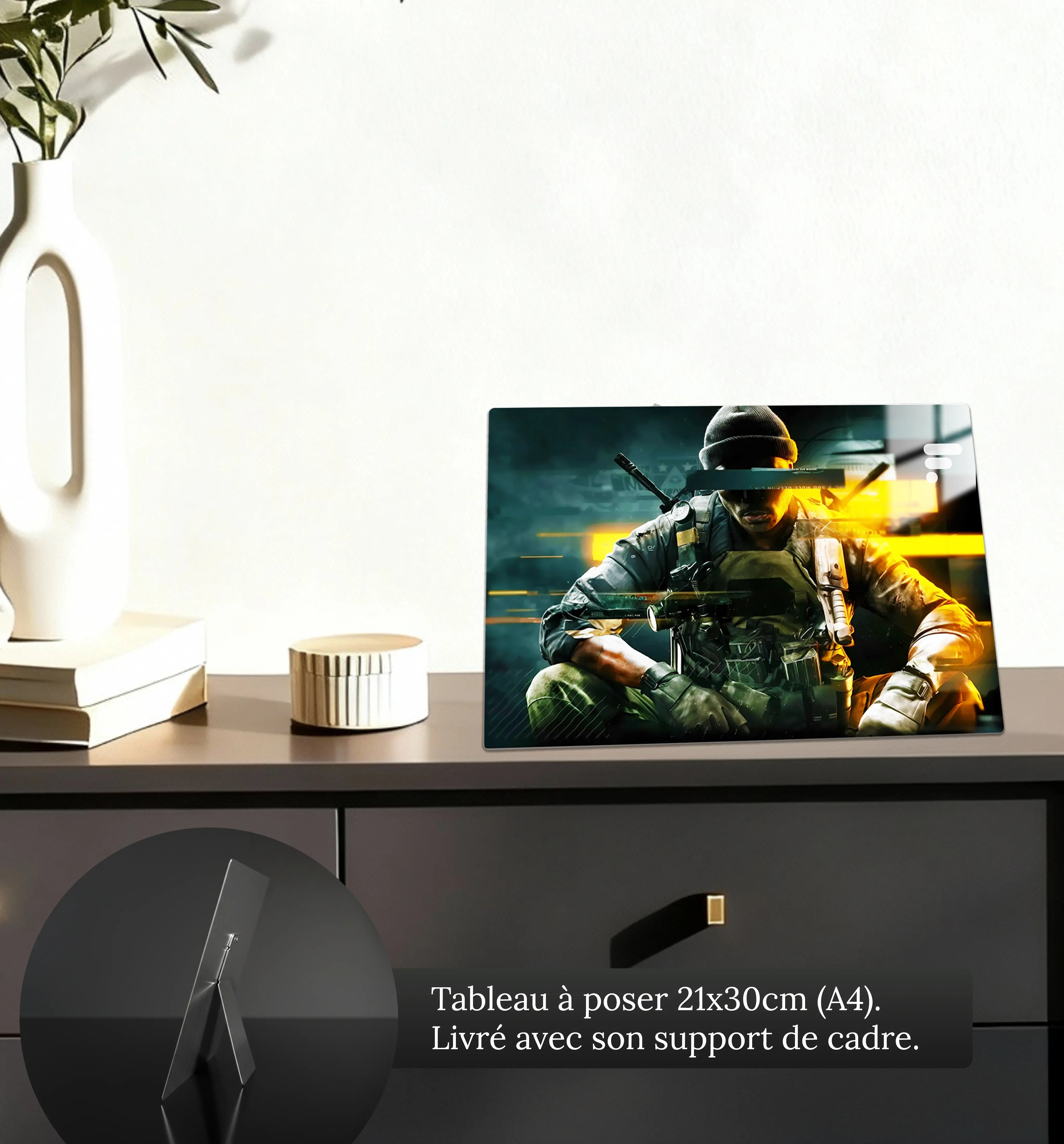 Tableau-call-of-duty-bo6-petit-format-a-poser-sur-meuble | DreamWay