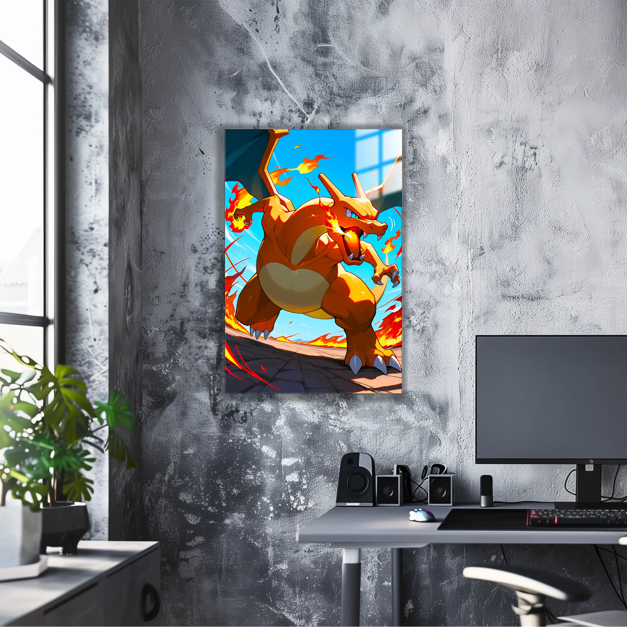 Tableau Dracaufeu Attaque