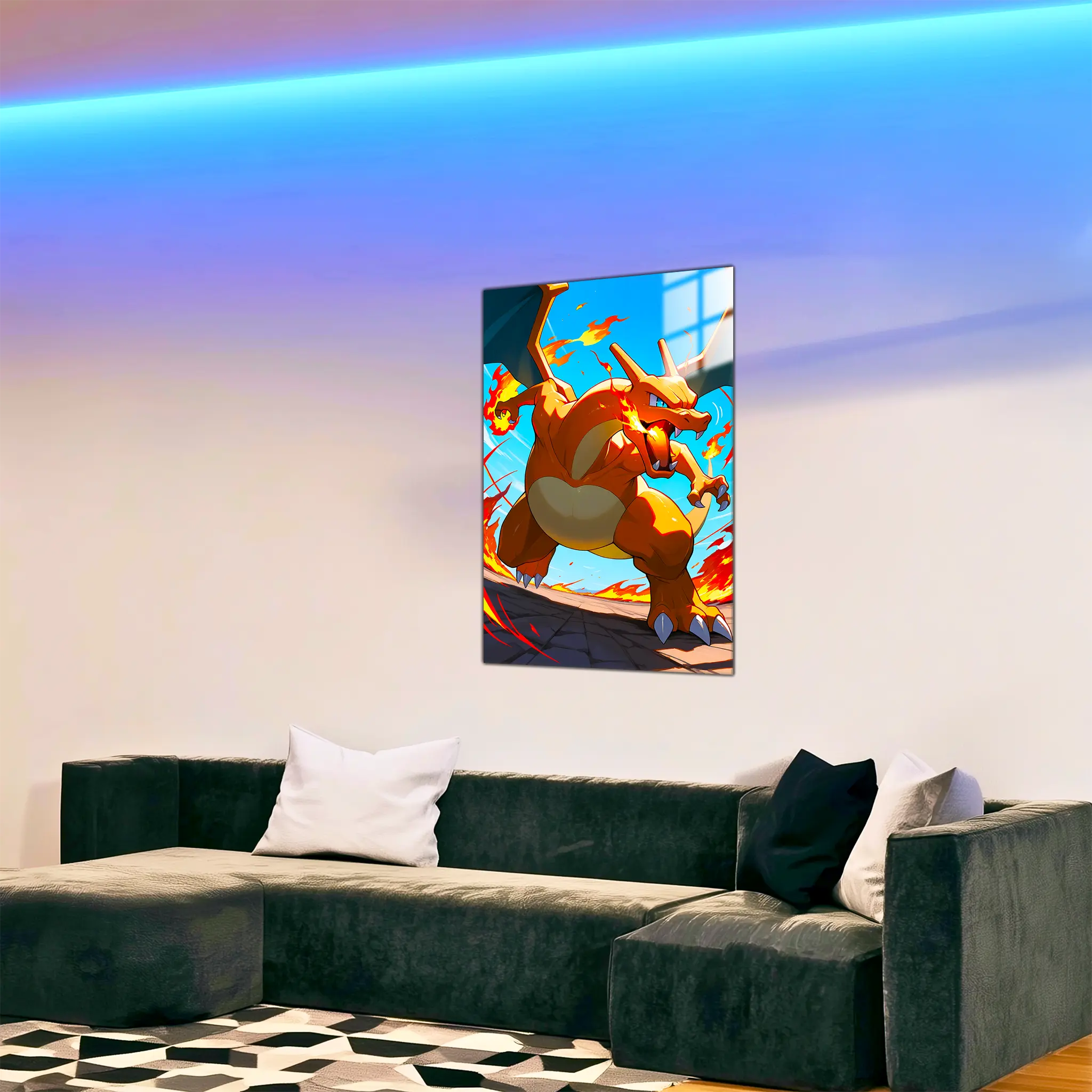Tableau-dracofeu-attaque-dans-le-salon | DreamWay