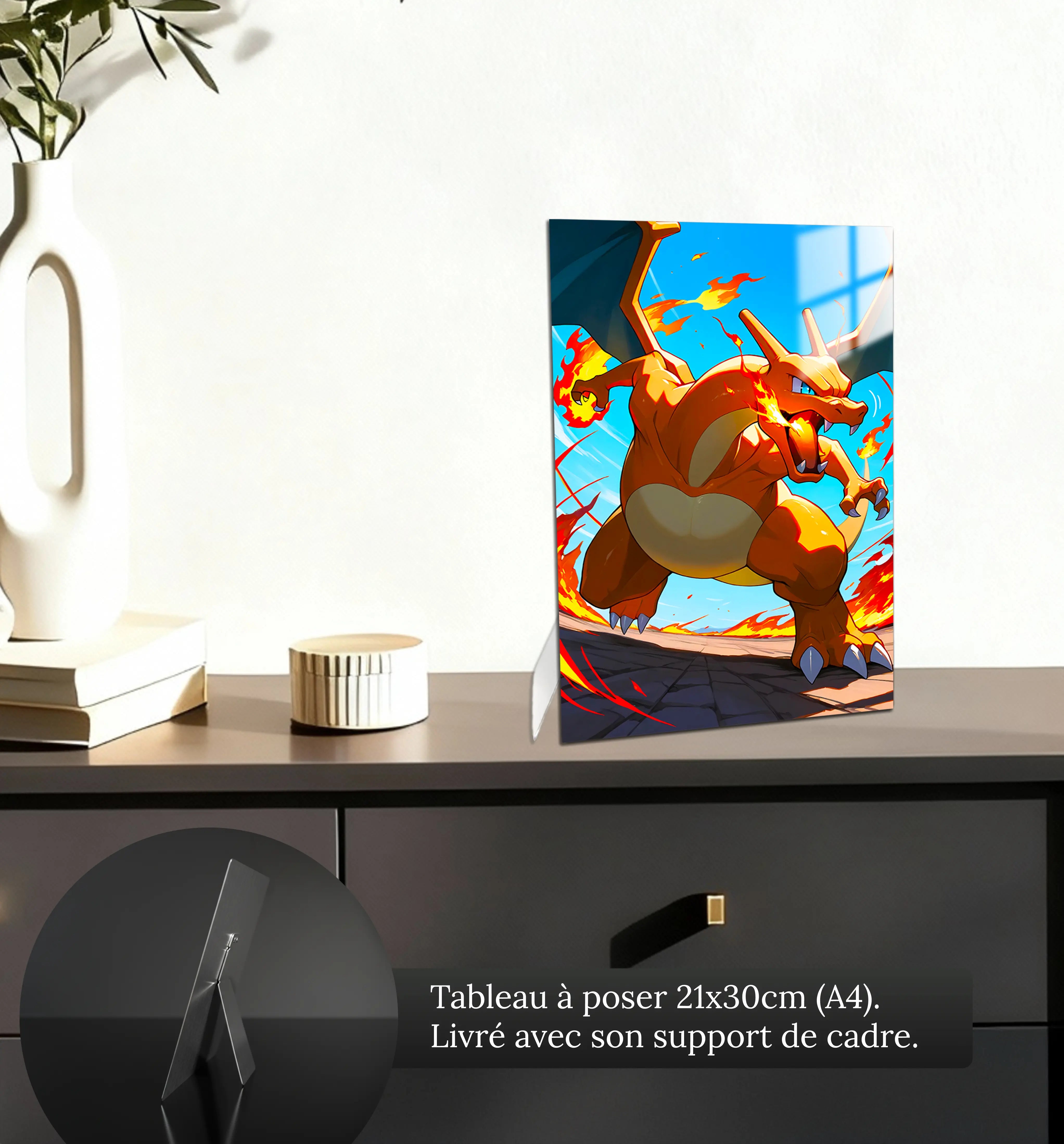 Tableau-dracofeu-attaque-petit-format-a-poser-sur-meuble | DreamWay
