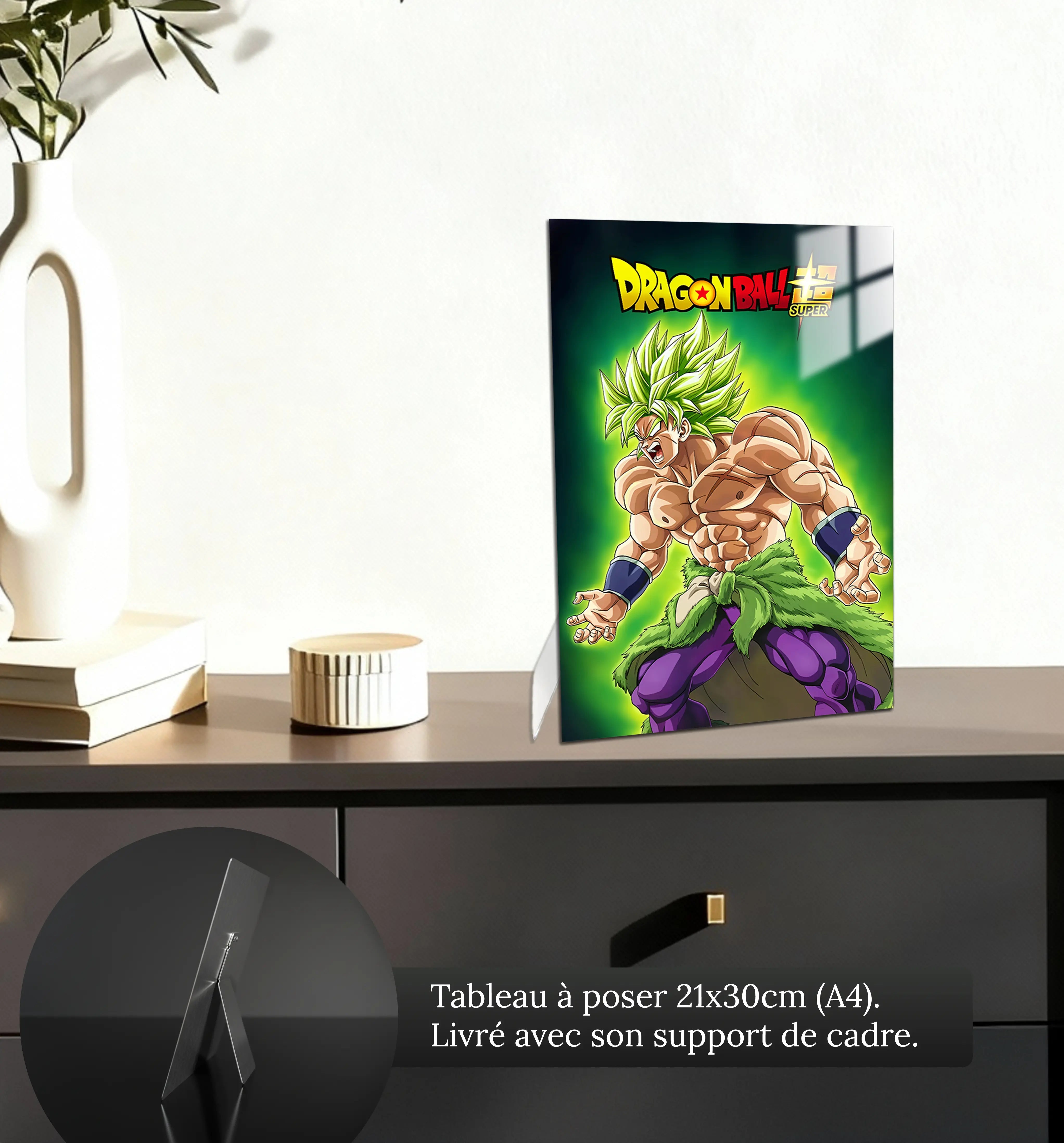 Tableau-dragon-ball-super-broly-petit-format-a-poser-sur-meuble | DreamWay