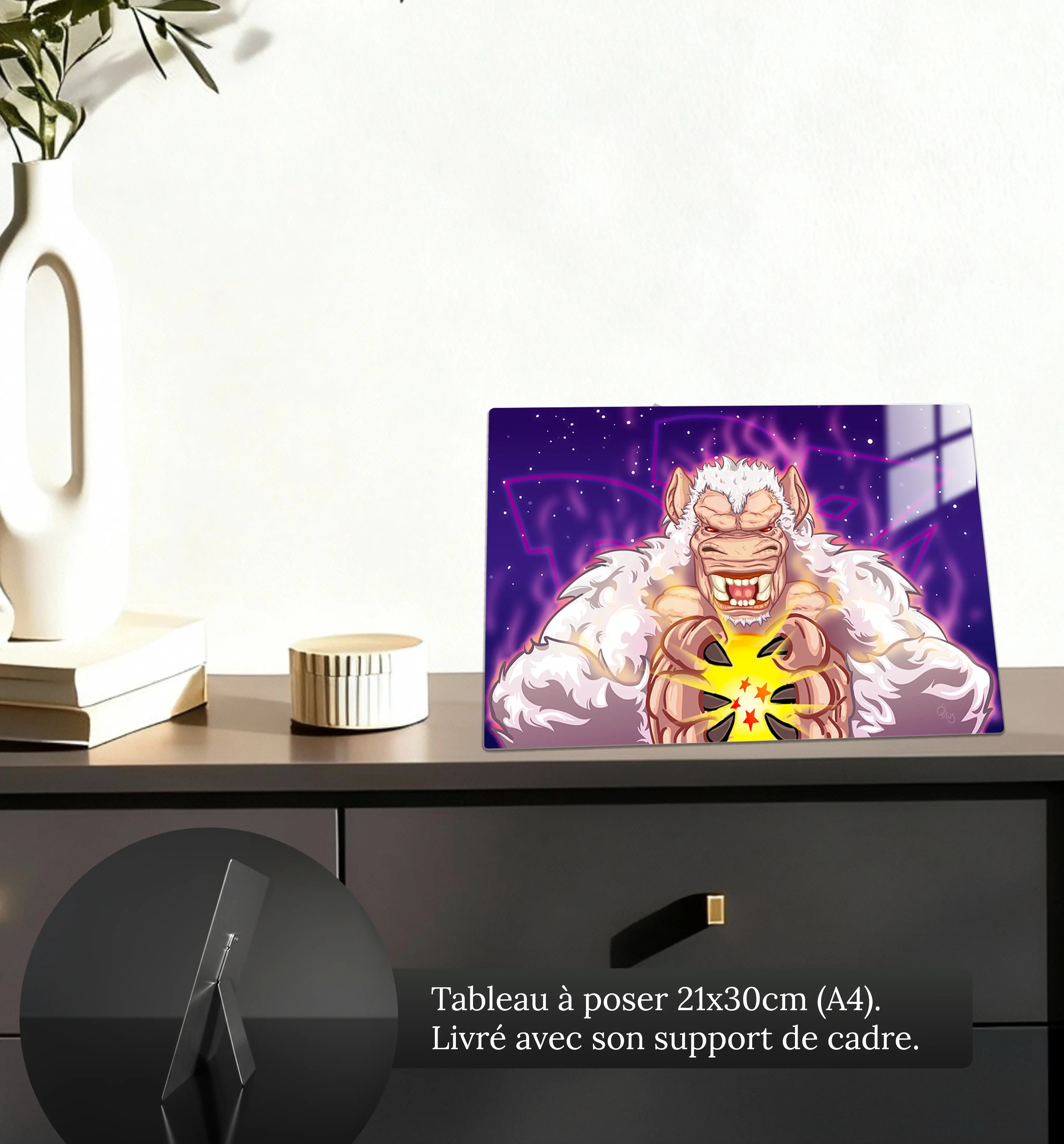 Tableau-dragon-ball-z-gorille-petit-format-a-poser-sur-meuble | DreamWay