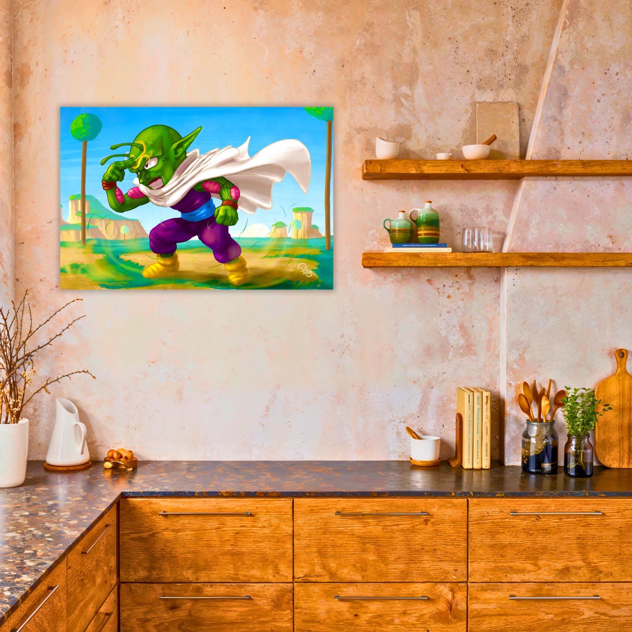 Tableau DBZ Piccolo Cartoon
