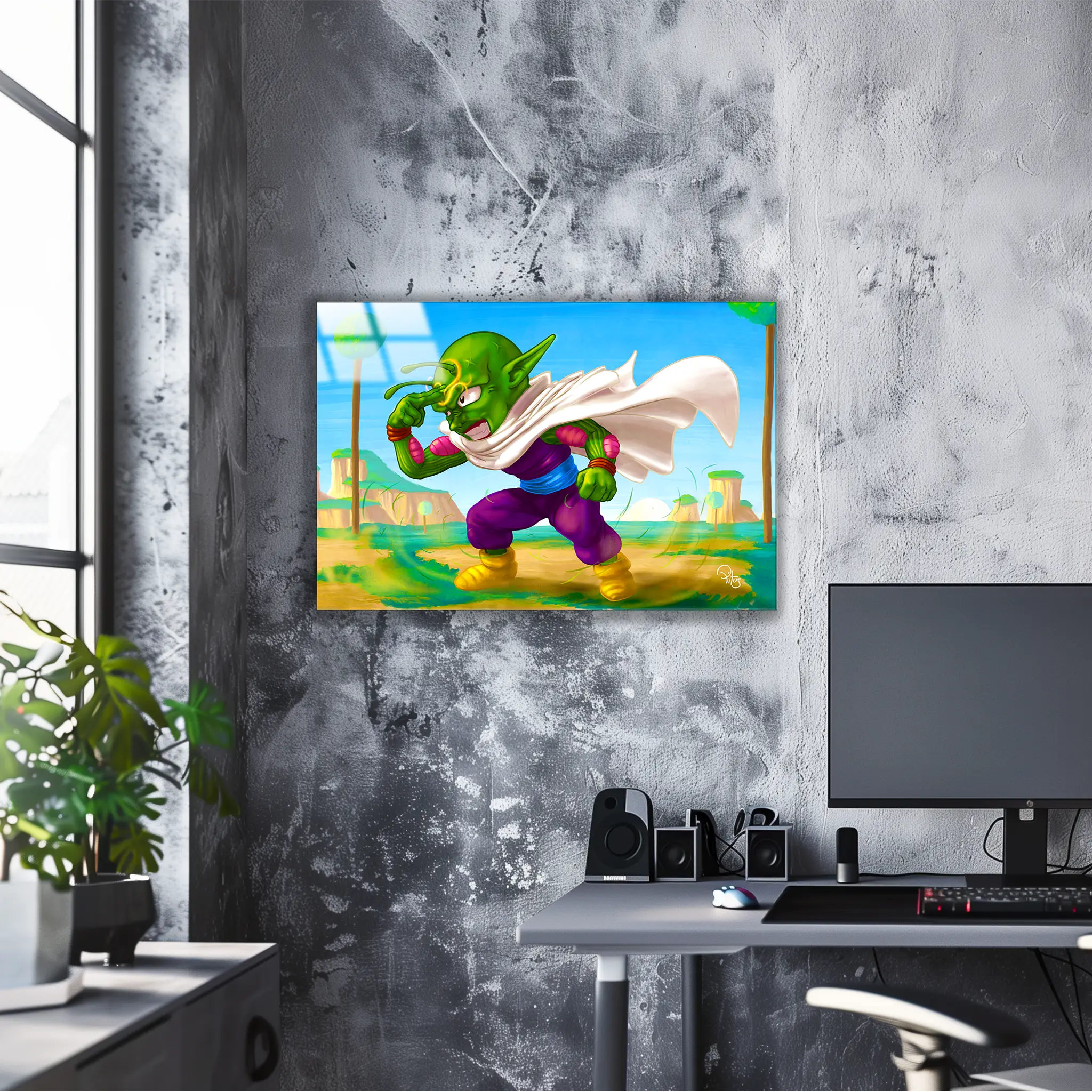 Tableau DBZ Piccolo Cartoon