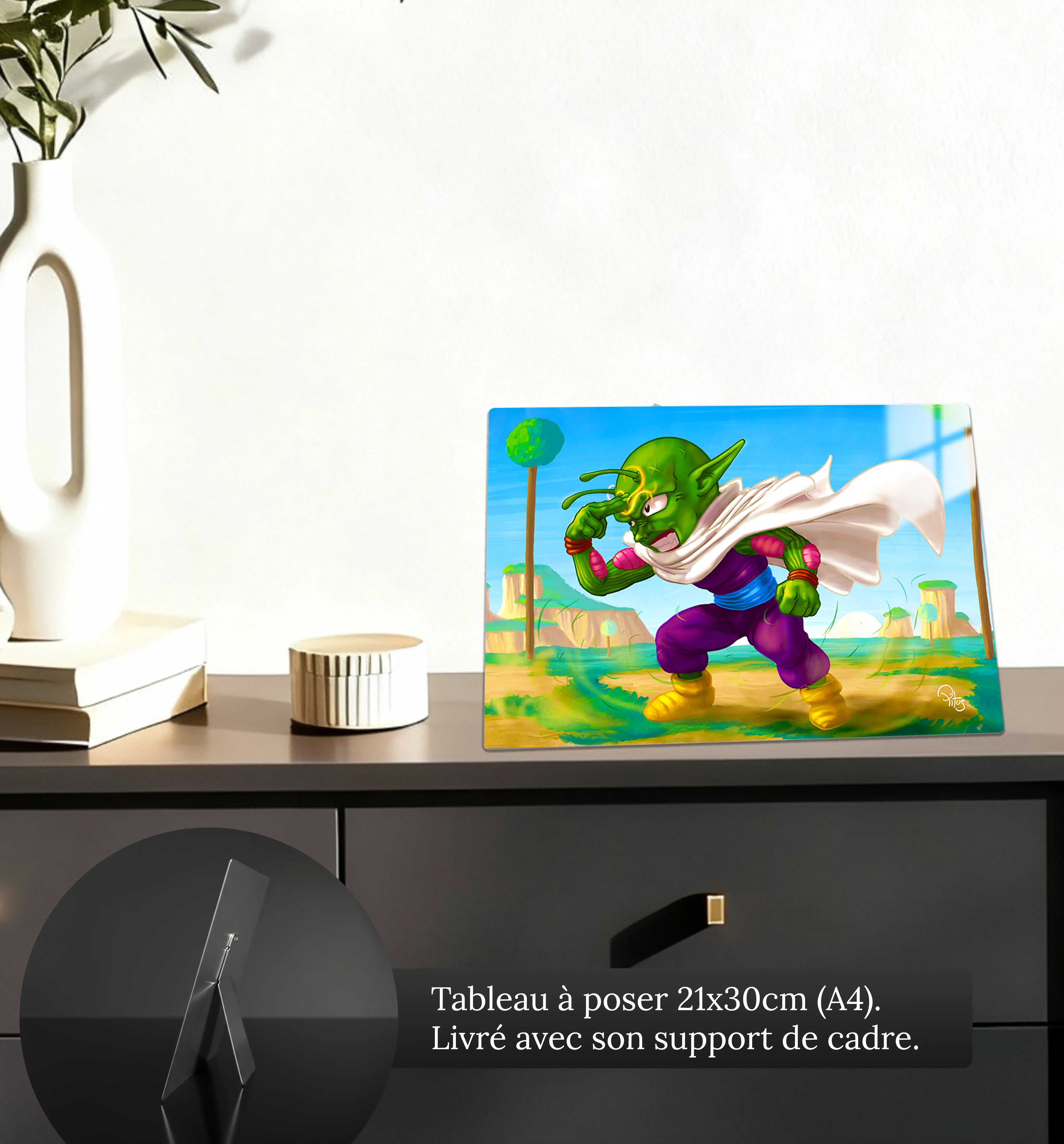 Tableau-dragon-ball-z-piccolo-cartoon-petit-format-a-poser-sur-meuble | DreamWay