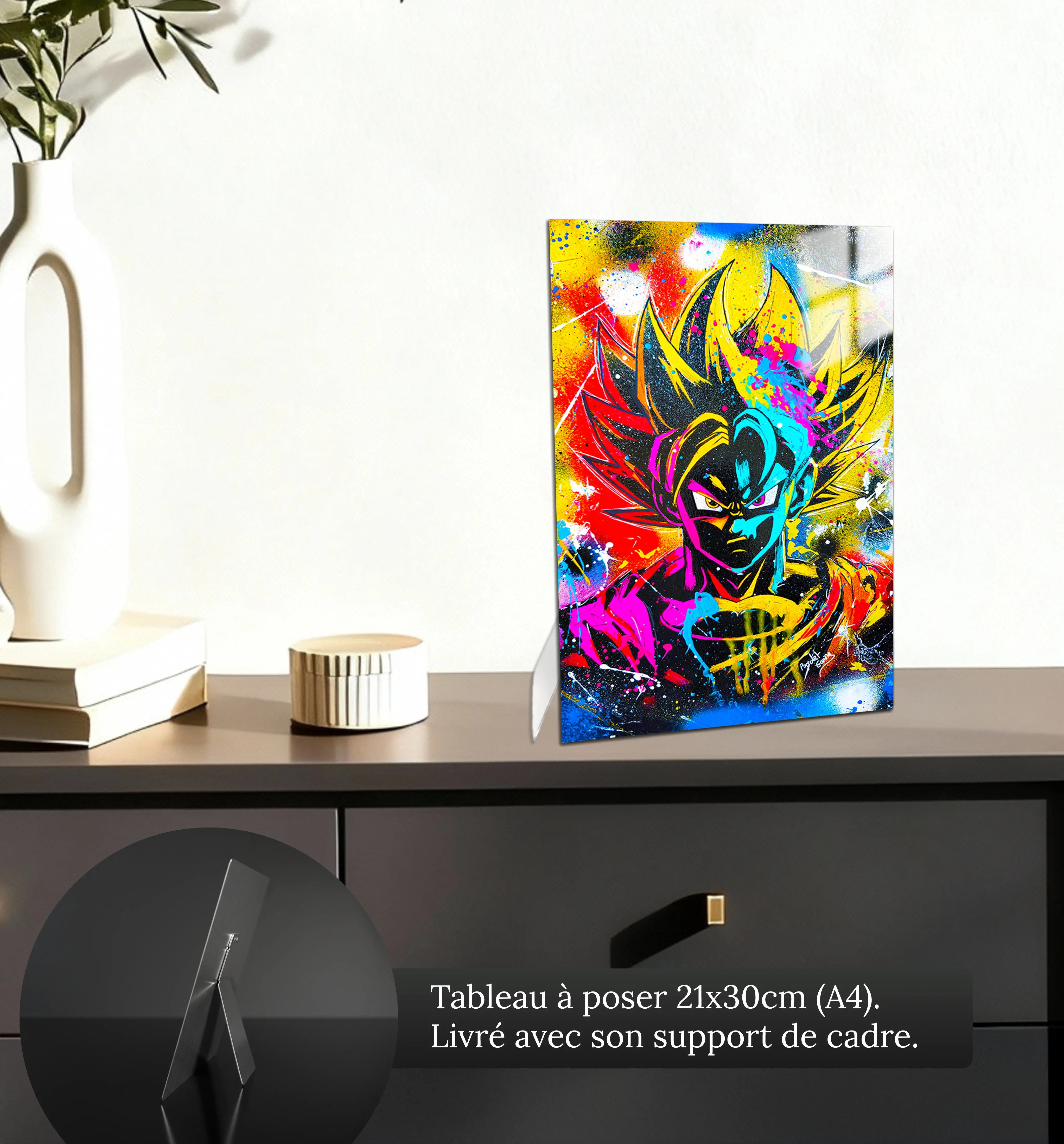Tableau-dragon-ball-z-pop-art-petit-format-a-poser-sur-meuble | DreamWay