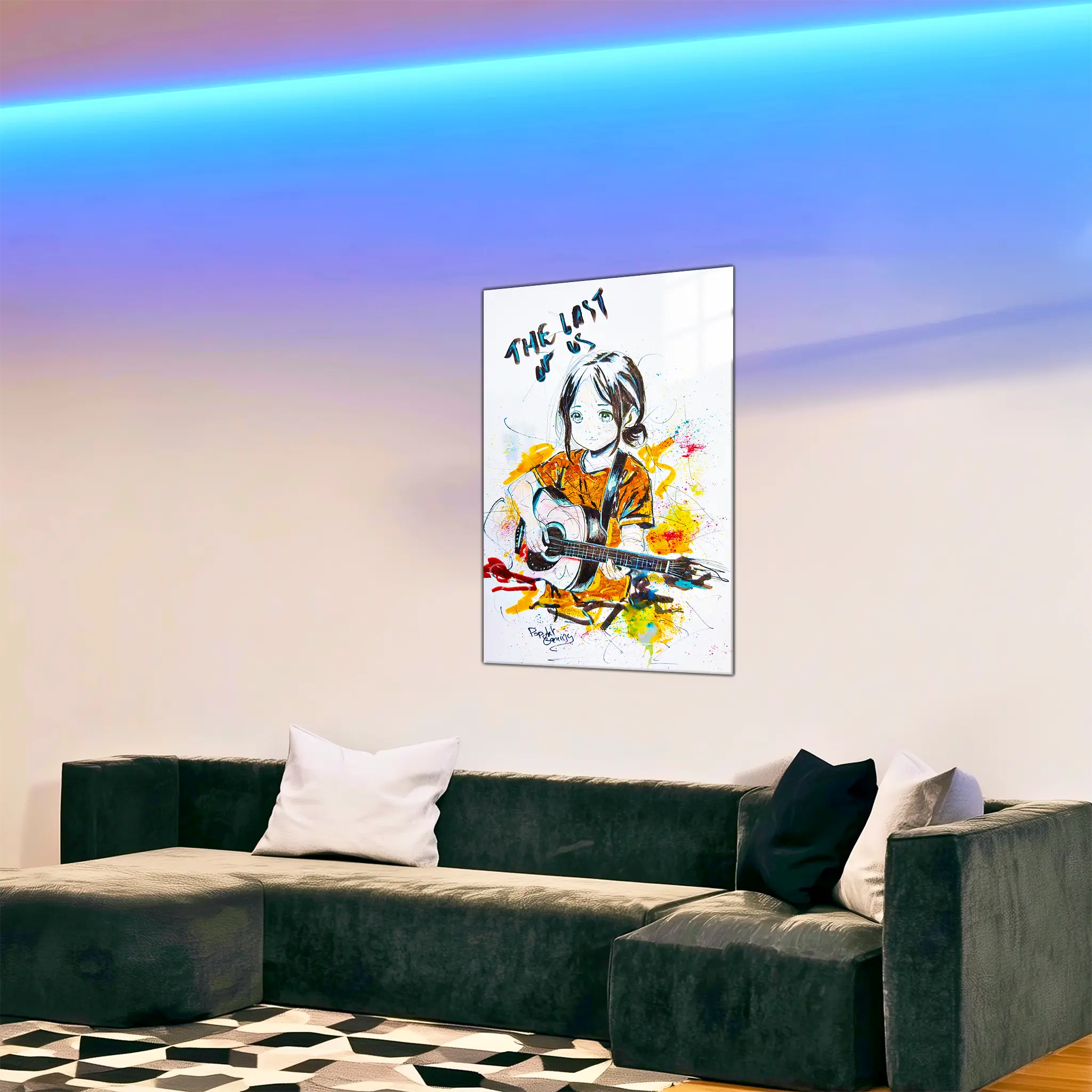 Tableau-ellie-enfant-pop-art-dans-le-salon | DreamWay