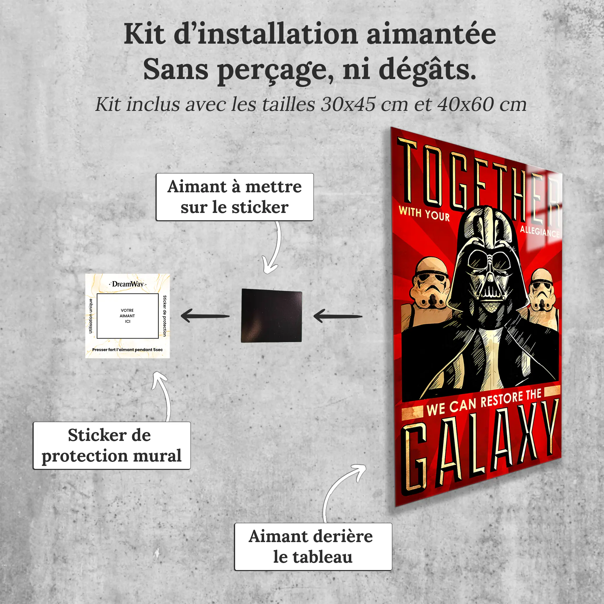 Tableau-empire-affiche-avec-installation-aimantee | DreamWay