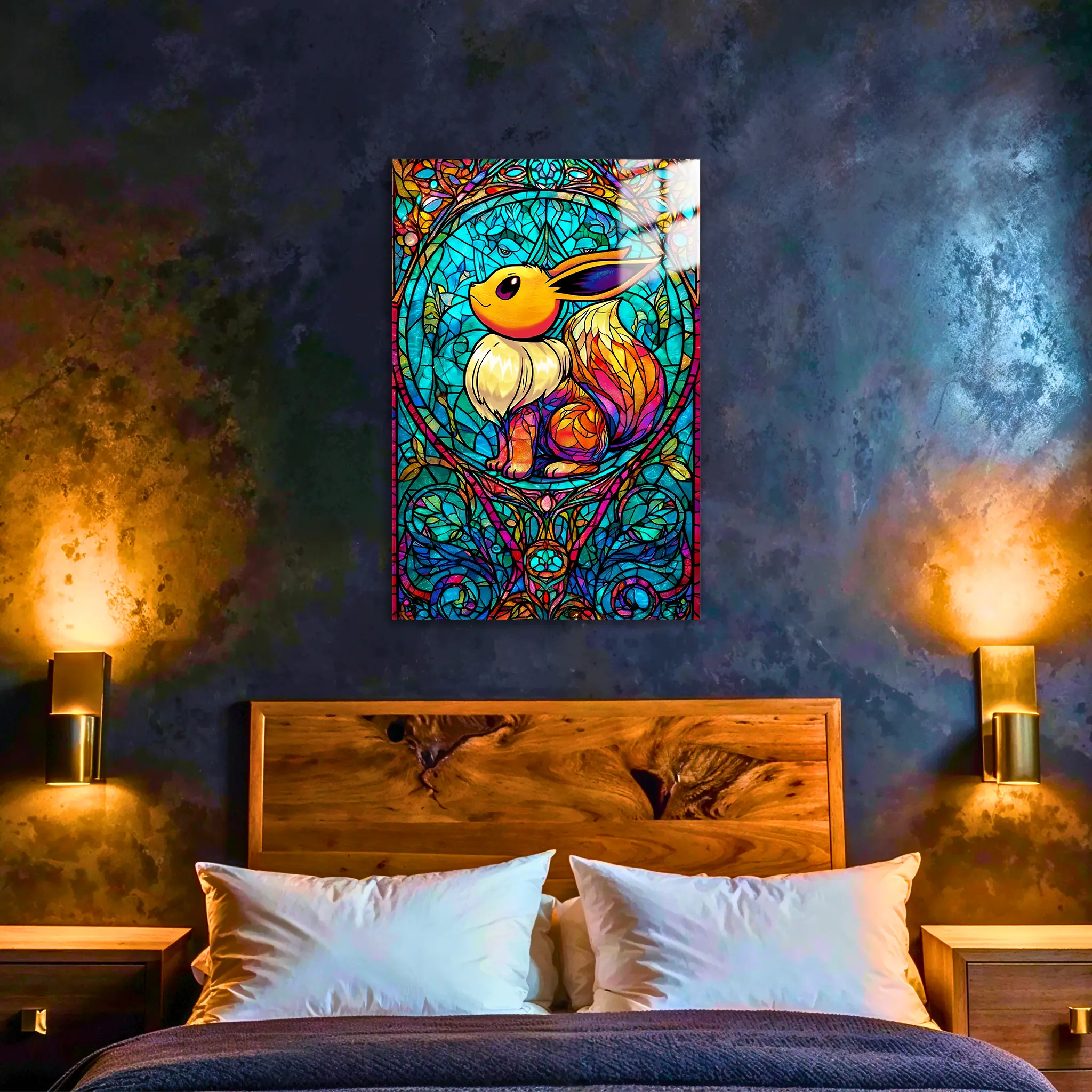 Tableau-evoli-vitrail-dans-la-chambre | DreamWay