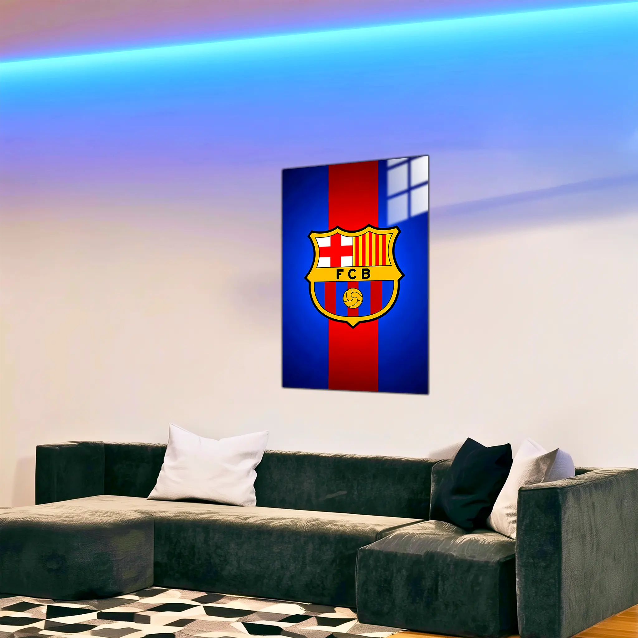 Tableau-fc-barcelone-club-dans-le-salon | DreamWay