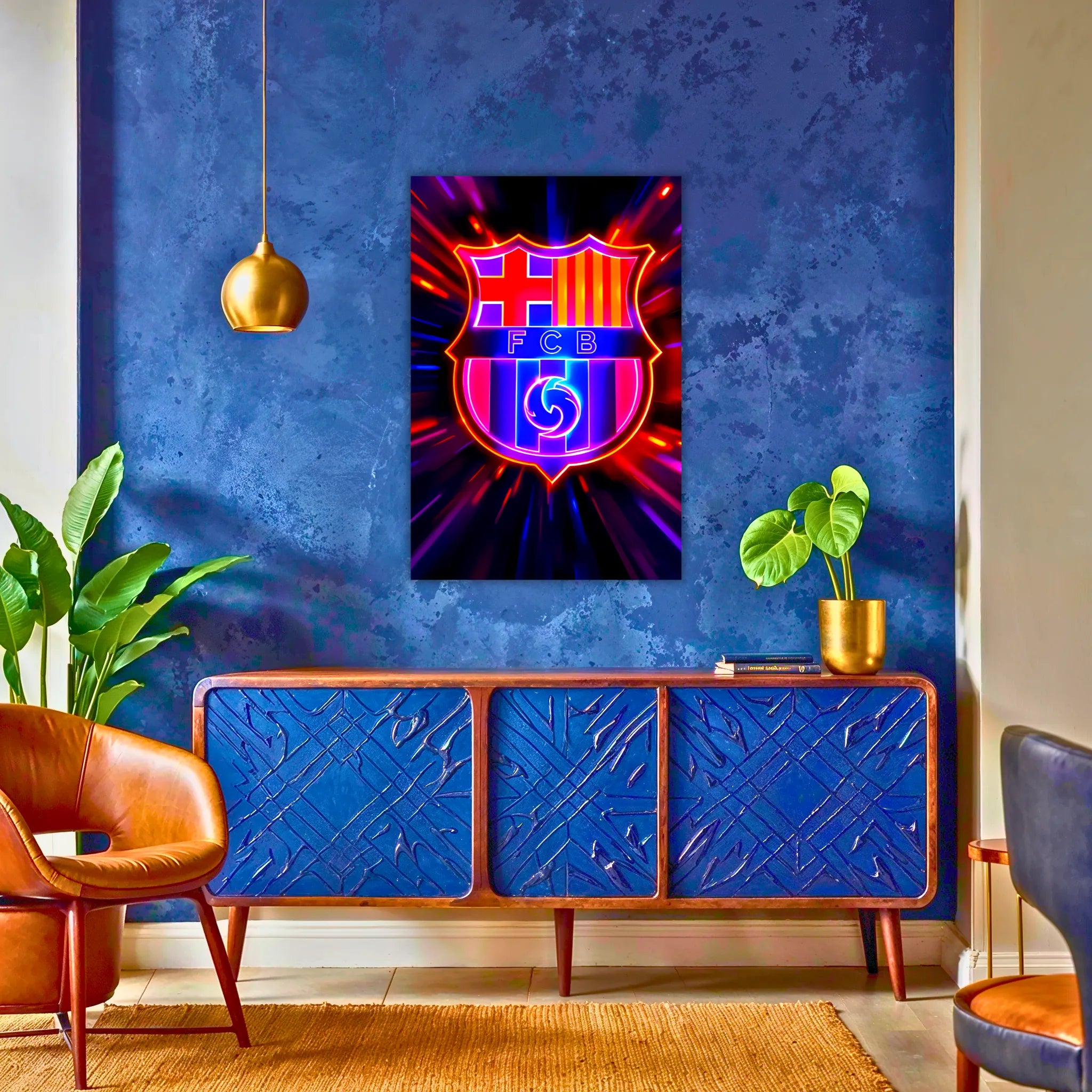 Tableau FC Barcelone Coloré