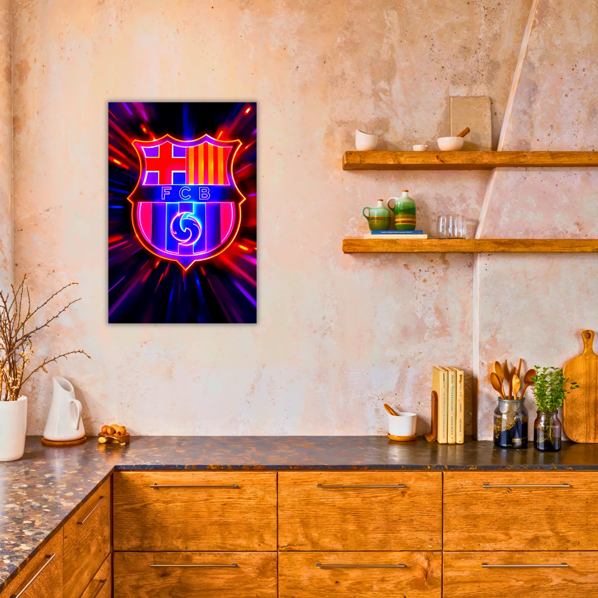 Tableau FC Barcelone Coloré