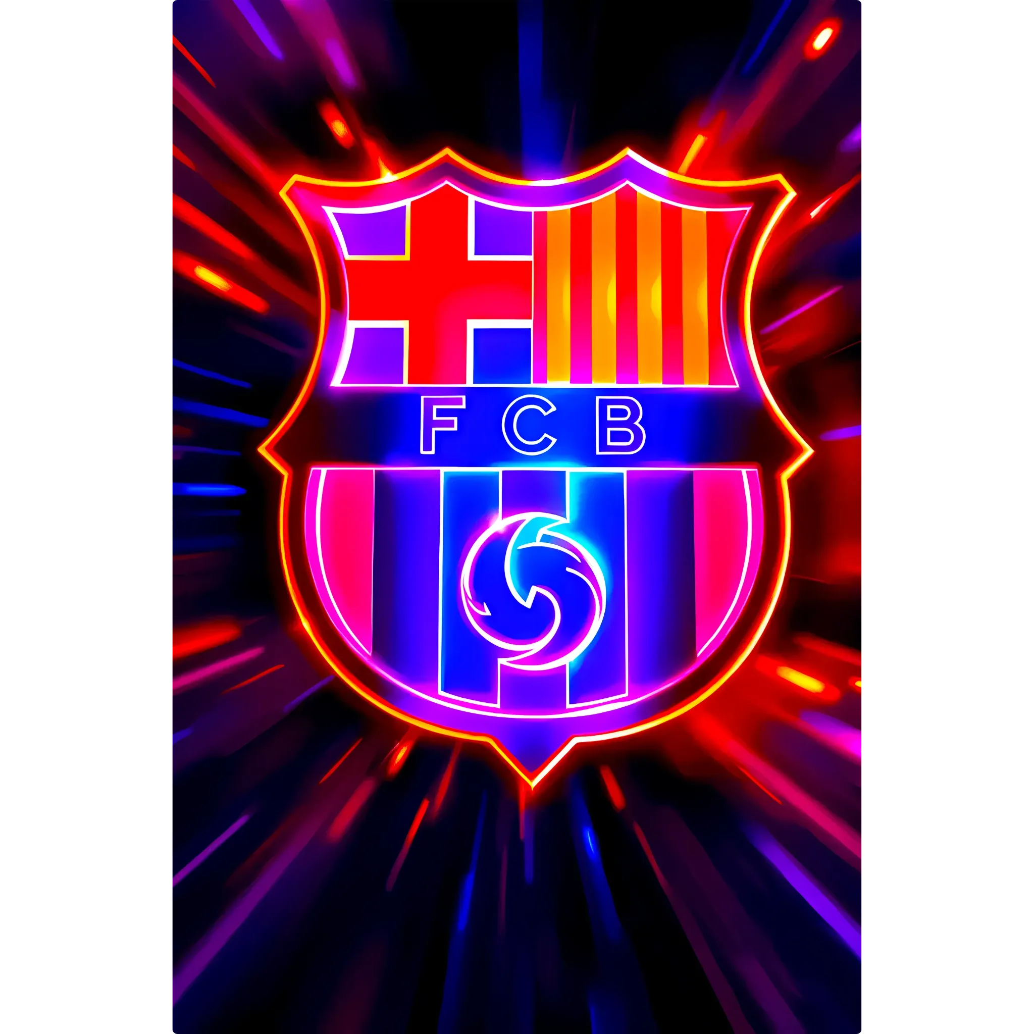 Tableau FC Barcelone Coloré