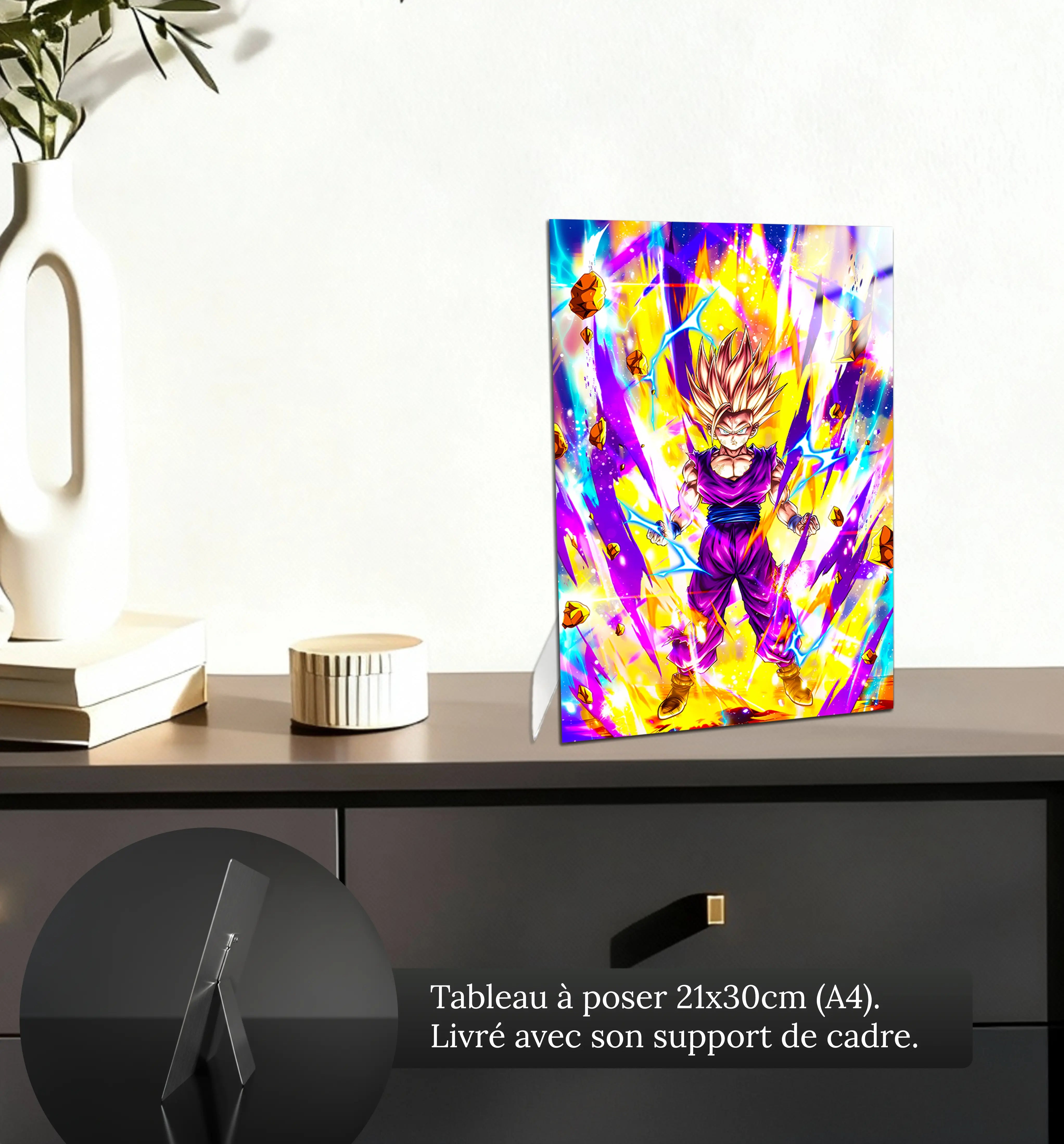 Tableau-gohan-ssj2-petit-format-a-poser-sur-meuble | DreamWay
