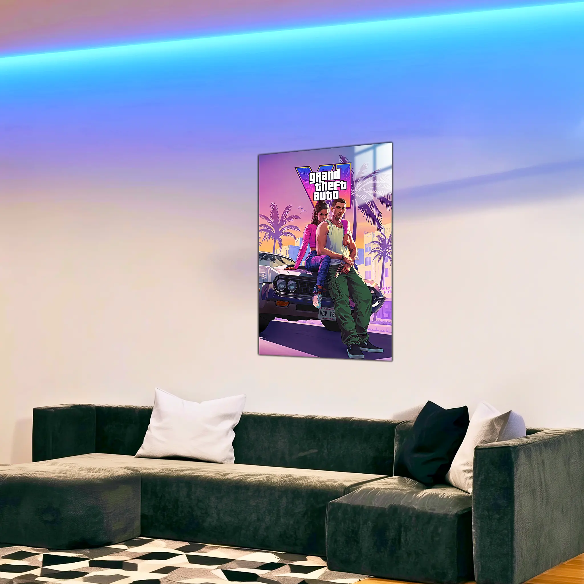 Tableau-gta-6-affiche-dans-le-salon | DreamWay