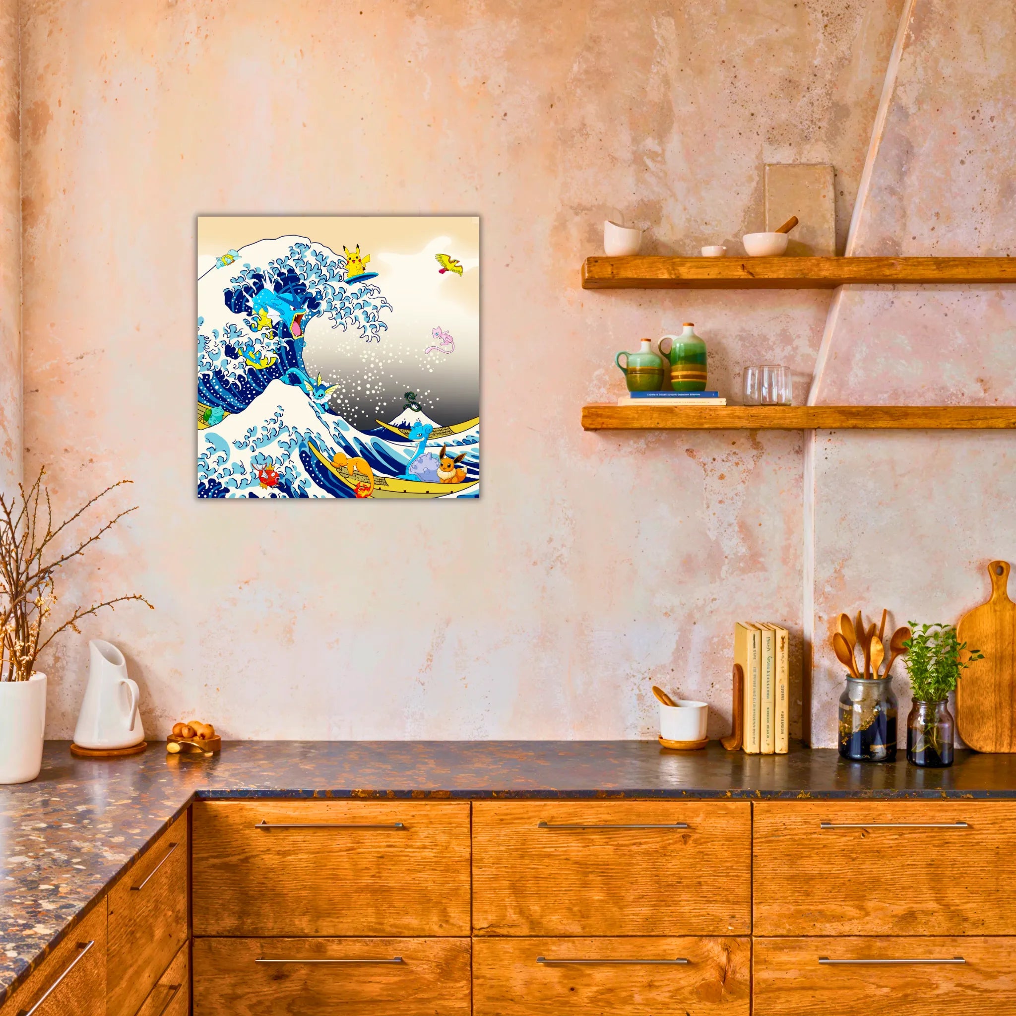 Tableau Poké Hokusai - Édition Ultra Limitée