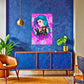 Tableau-jinx-graffiti-rose-au-dessus-du-buffet | DreamWay