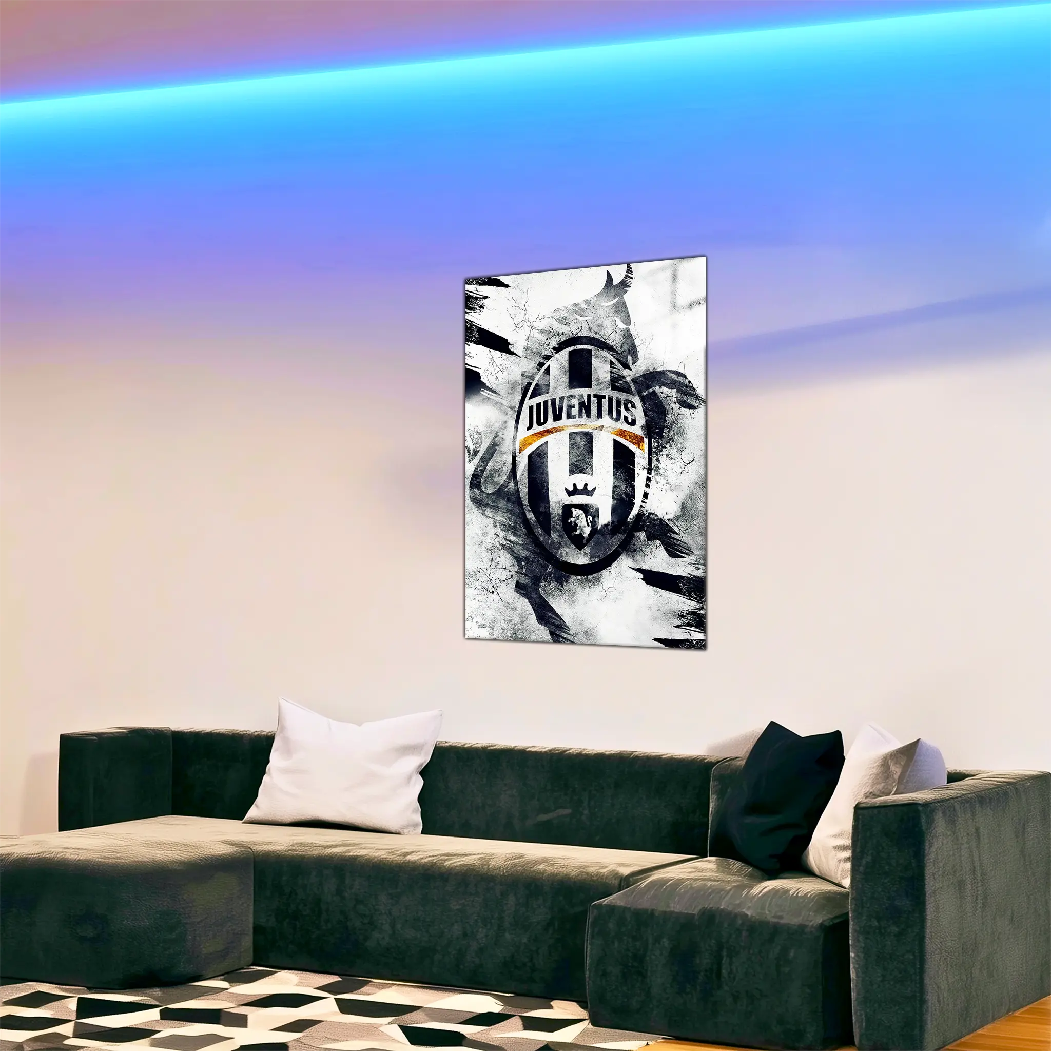 Tableau-juventus-club-dans-le-salon | DreamWay