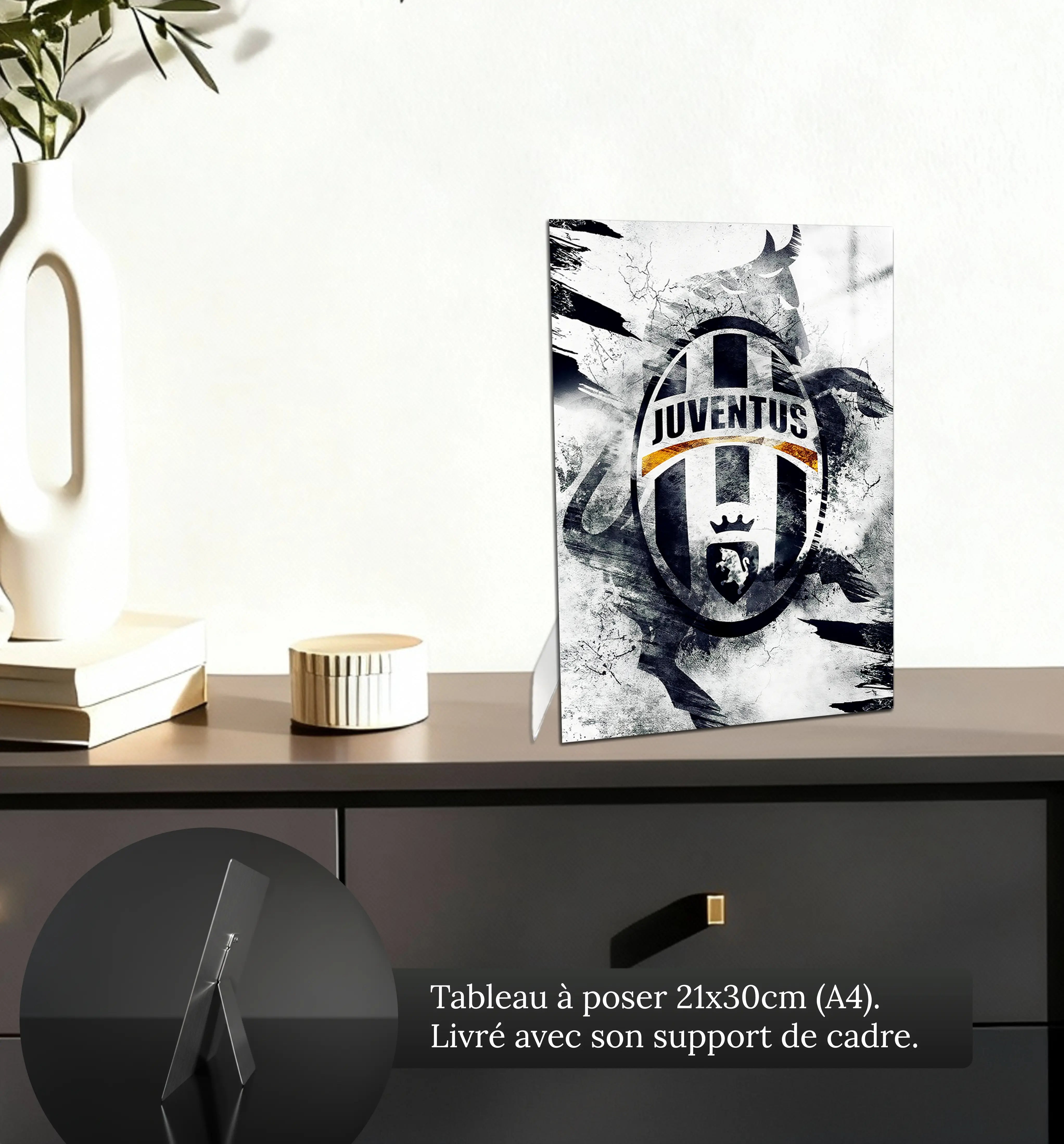 Tableau-juventus-club-petit-format-a-poser-sur-meuble | DreamWay