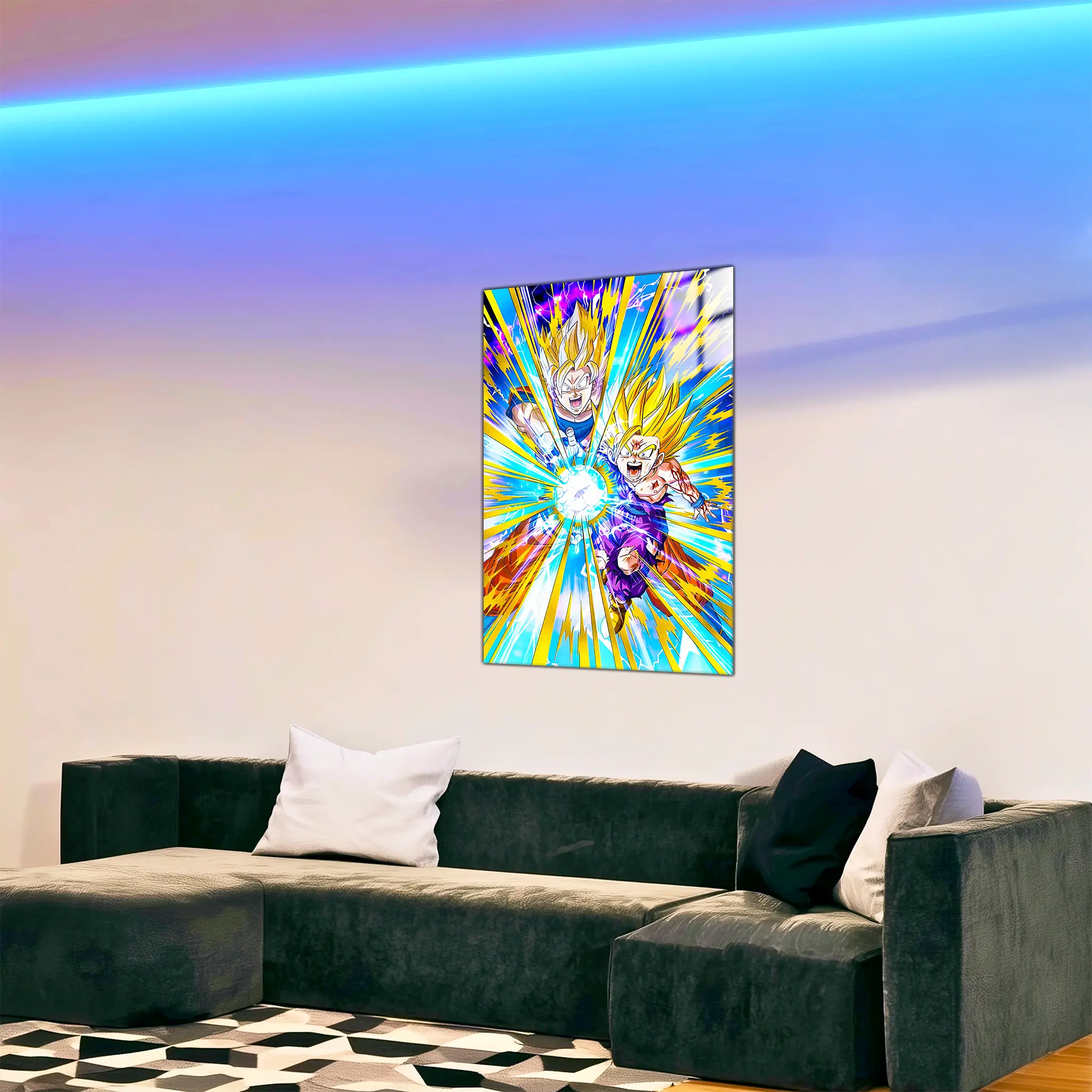 Tableau-kamehameha-pere-et-fils-dans-le-salon | DreamWay