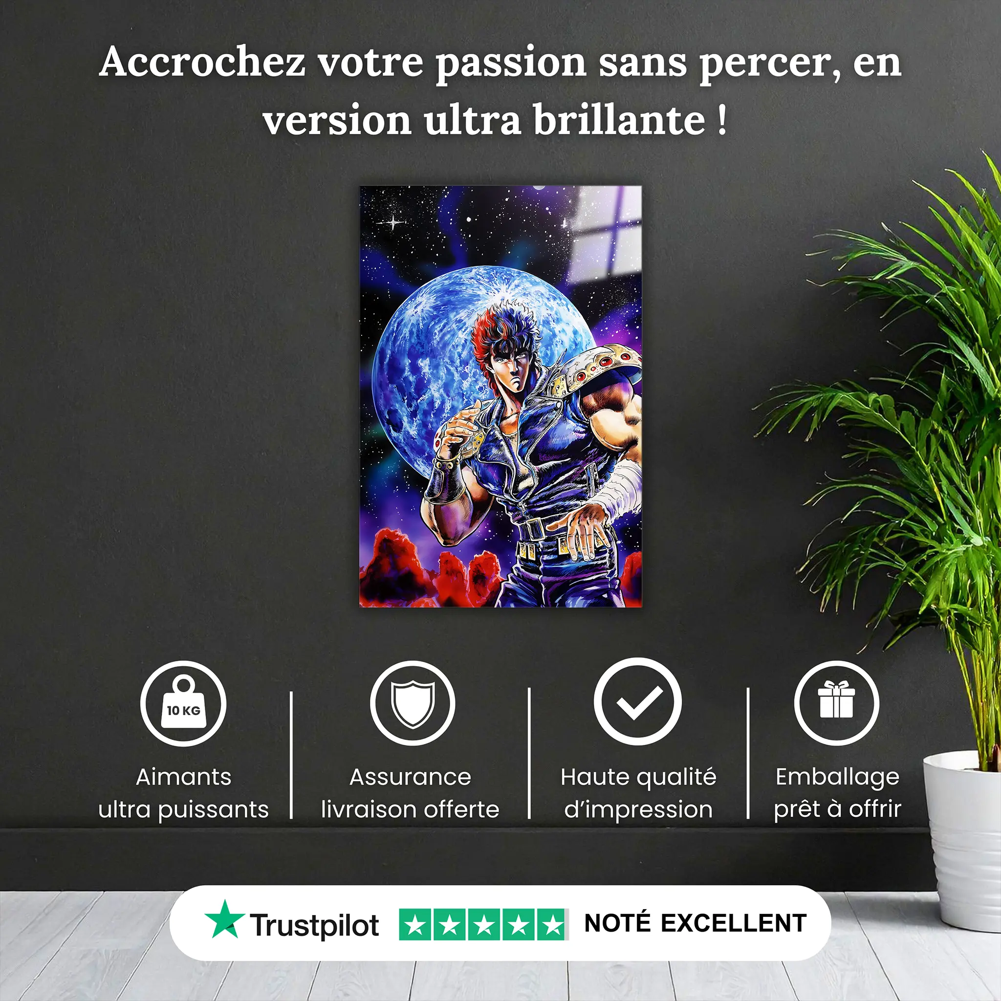 Tableau-ken-le-survivant-au-claire-de-lune-pourquoi-acheter | DreamWay