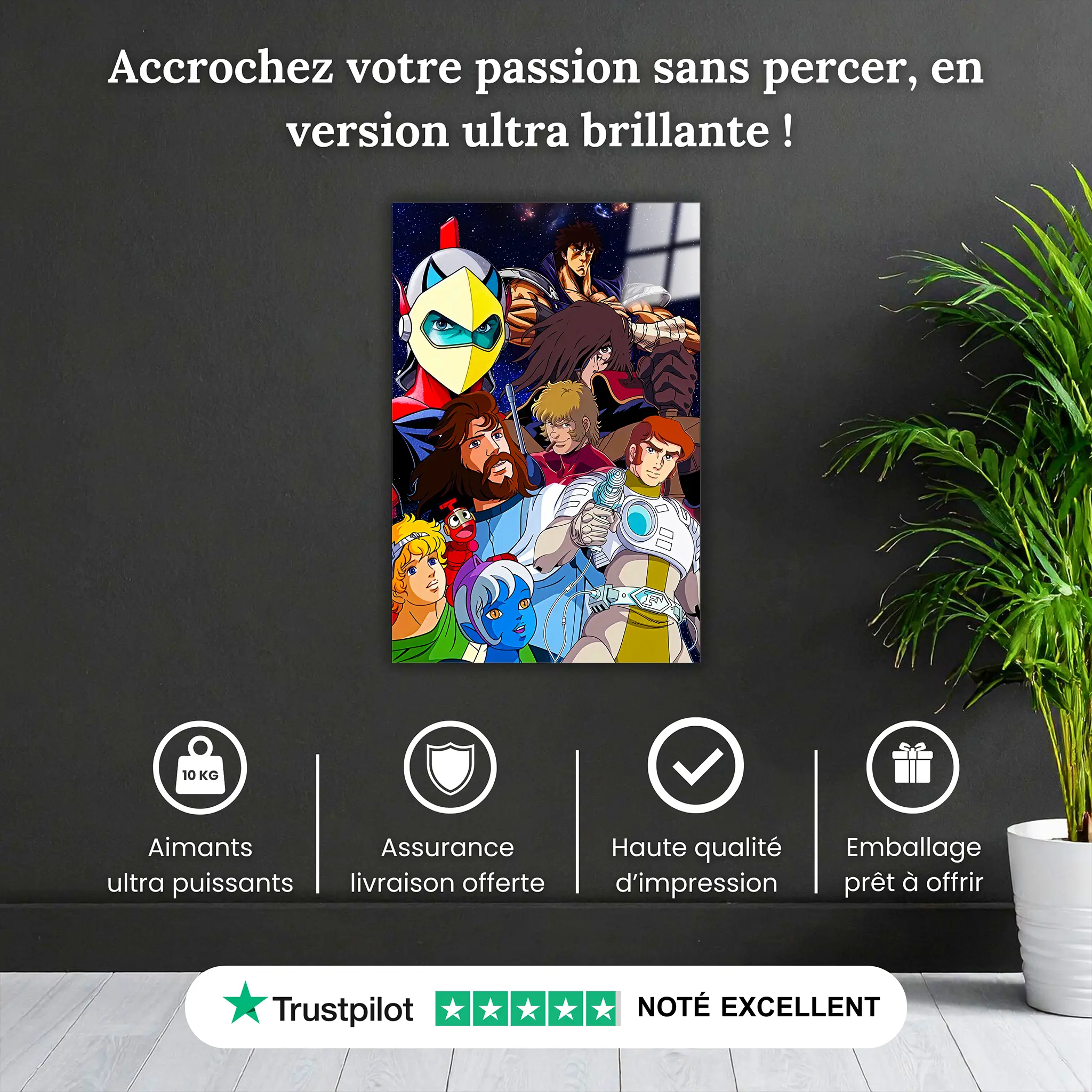 Tableau Les Héros Des Années 70s Et 80s Affiche