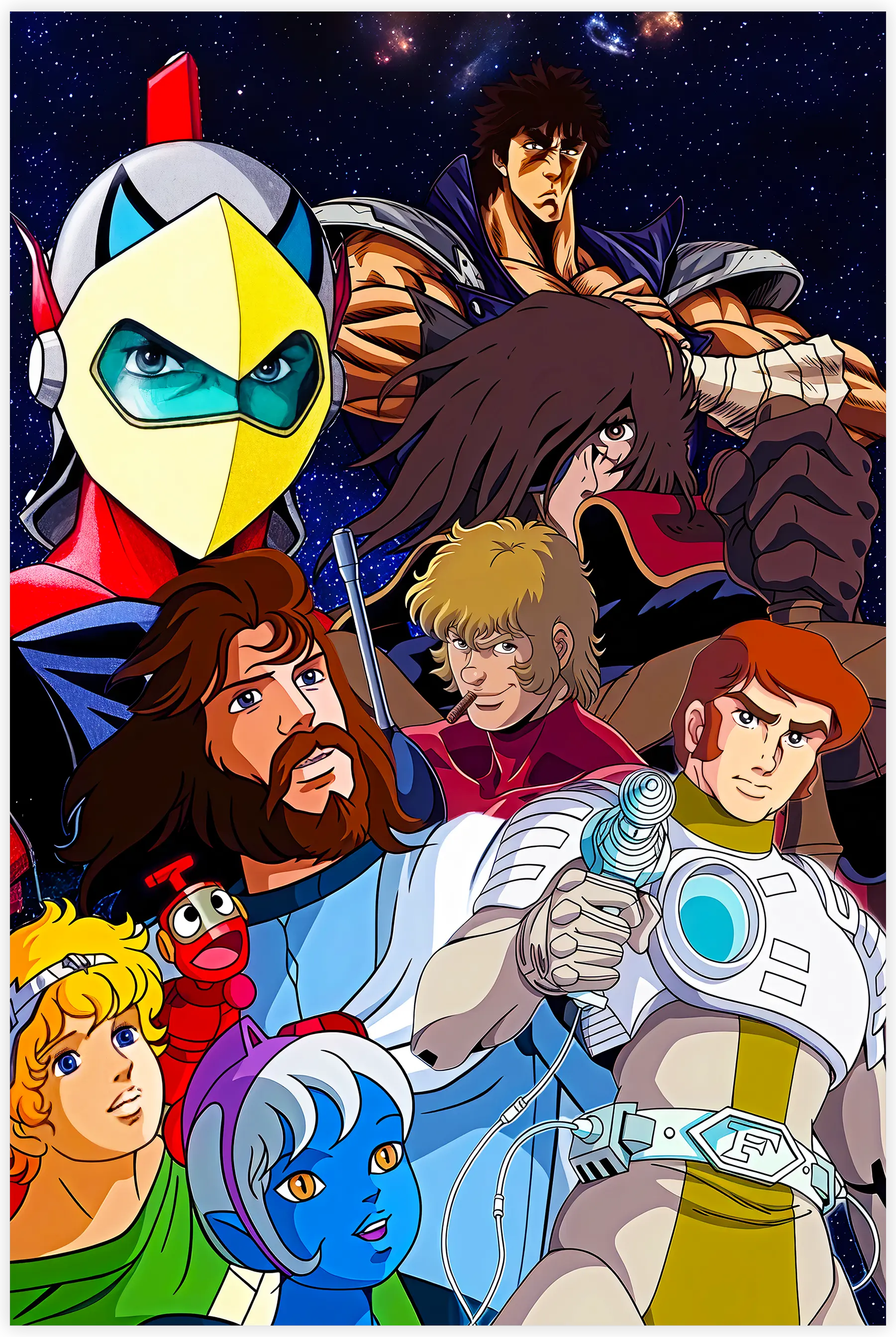 Tableau Les Héros Des Années 70s Et 80s Affiche