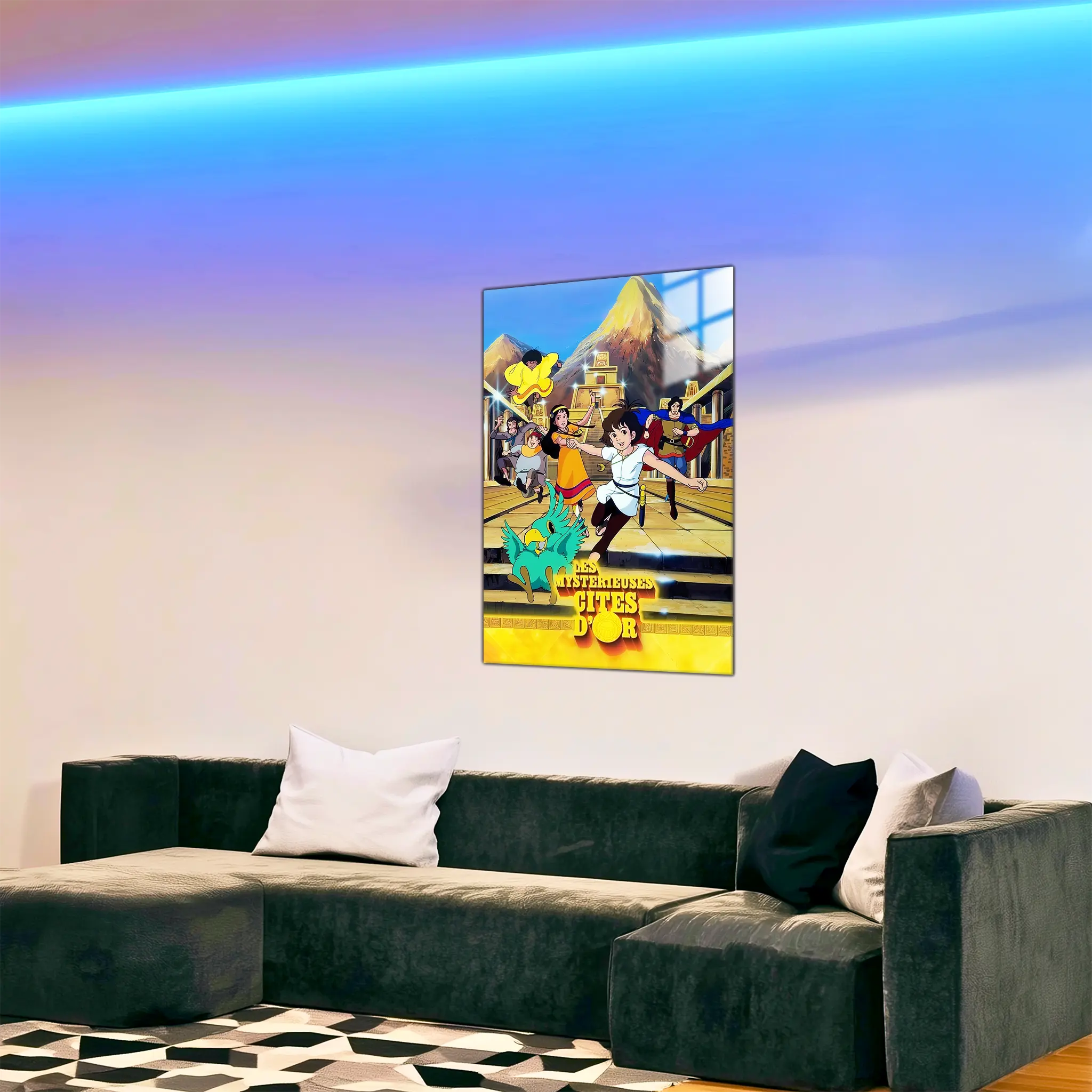 Tableau-les-mysterieuses-cites-d-or-affiche-psb-dans-le-salon | DreamWay