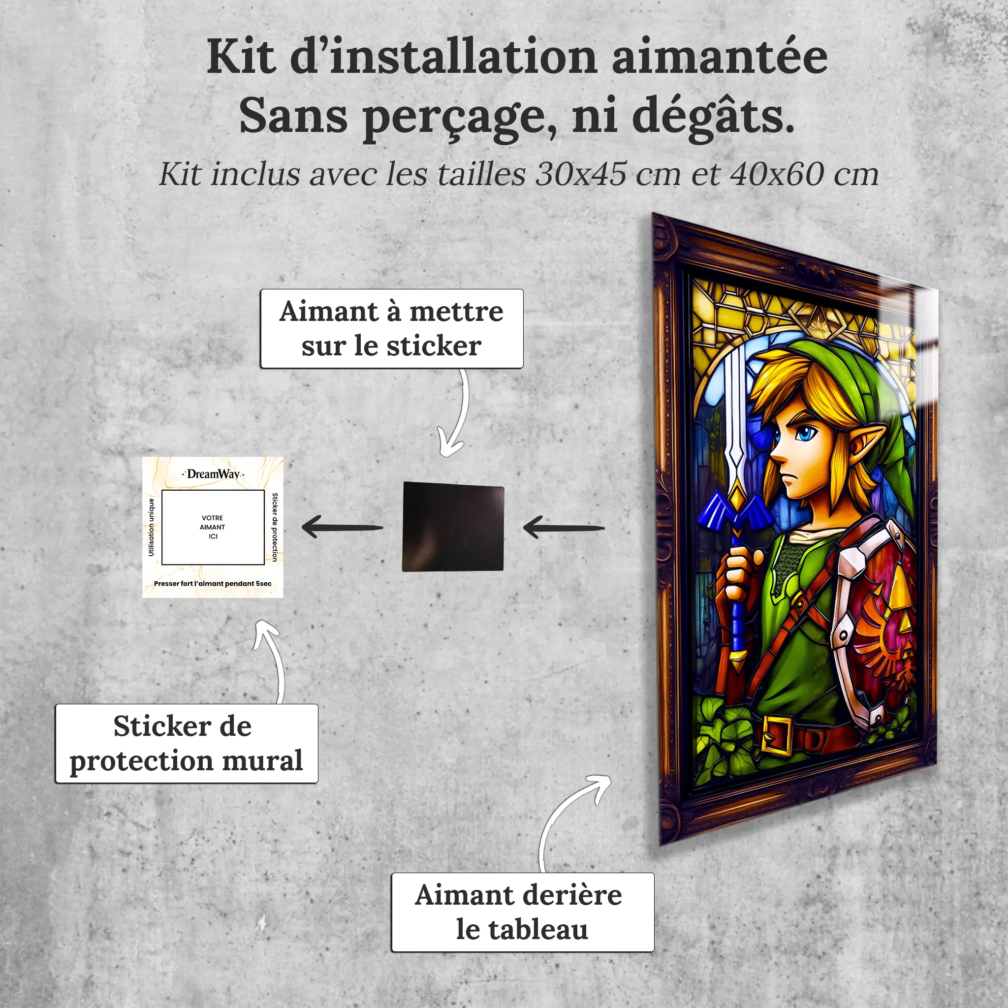 Tableau-link-vitrail-avec-installation-aimantee | DreamWay