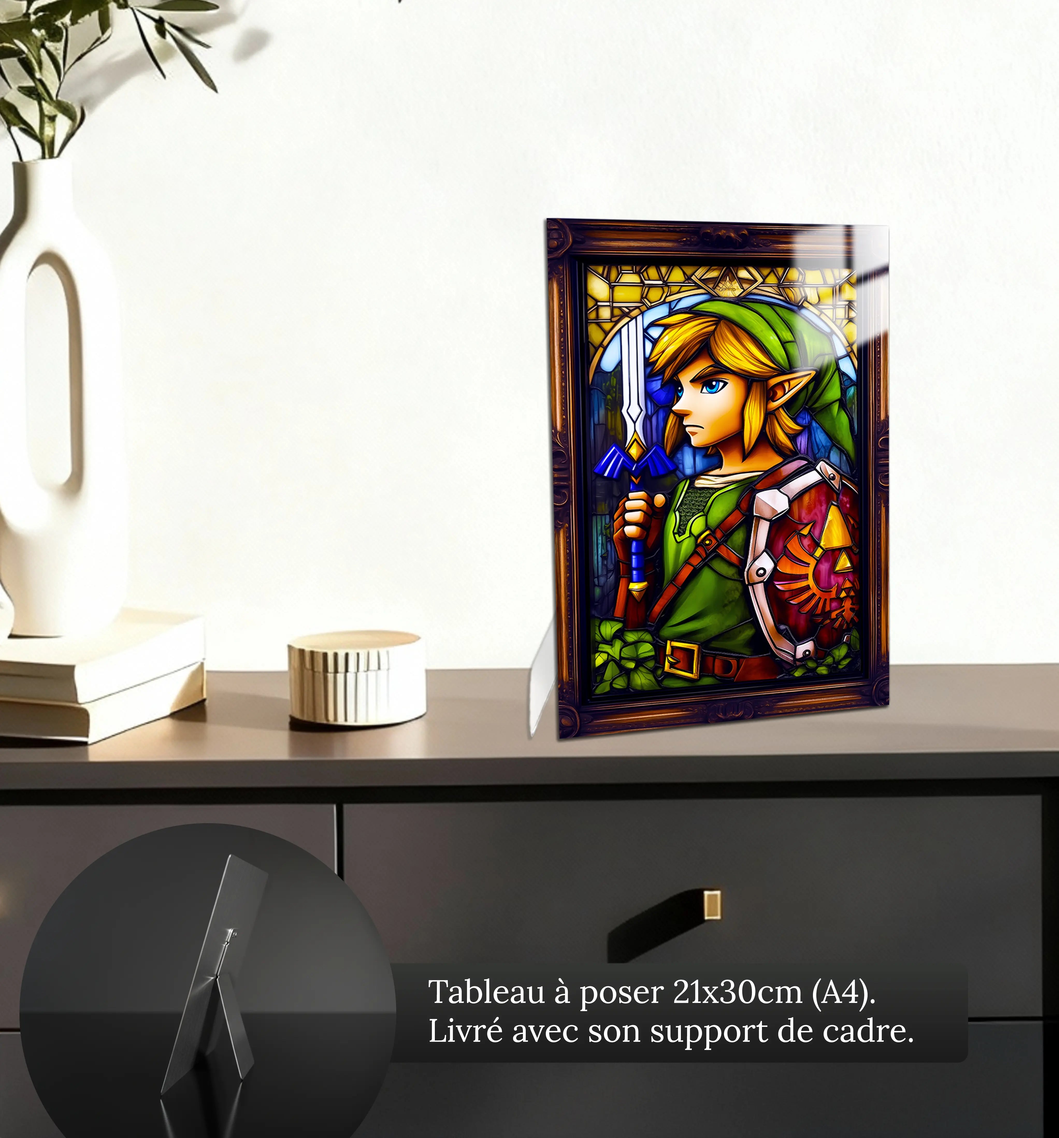 Tableau-link-vitrail-petit-format-a-poser-sur-meuble | DreamWay