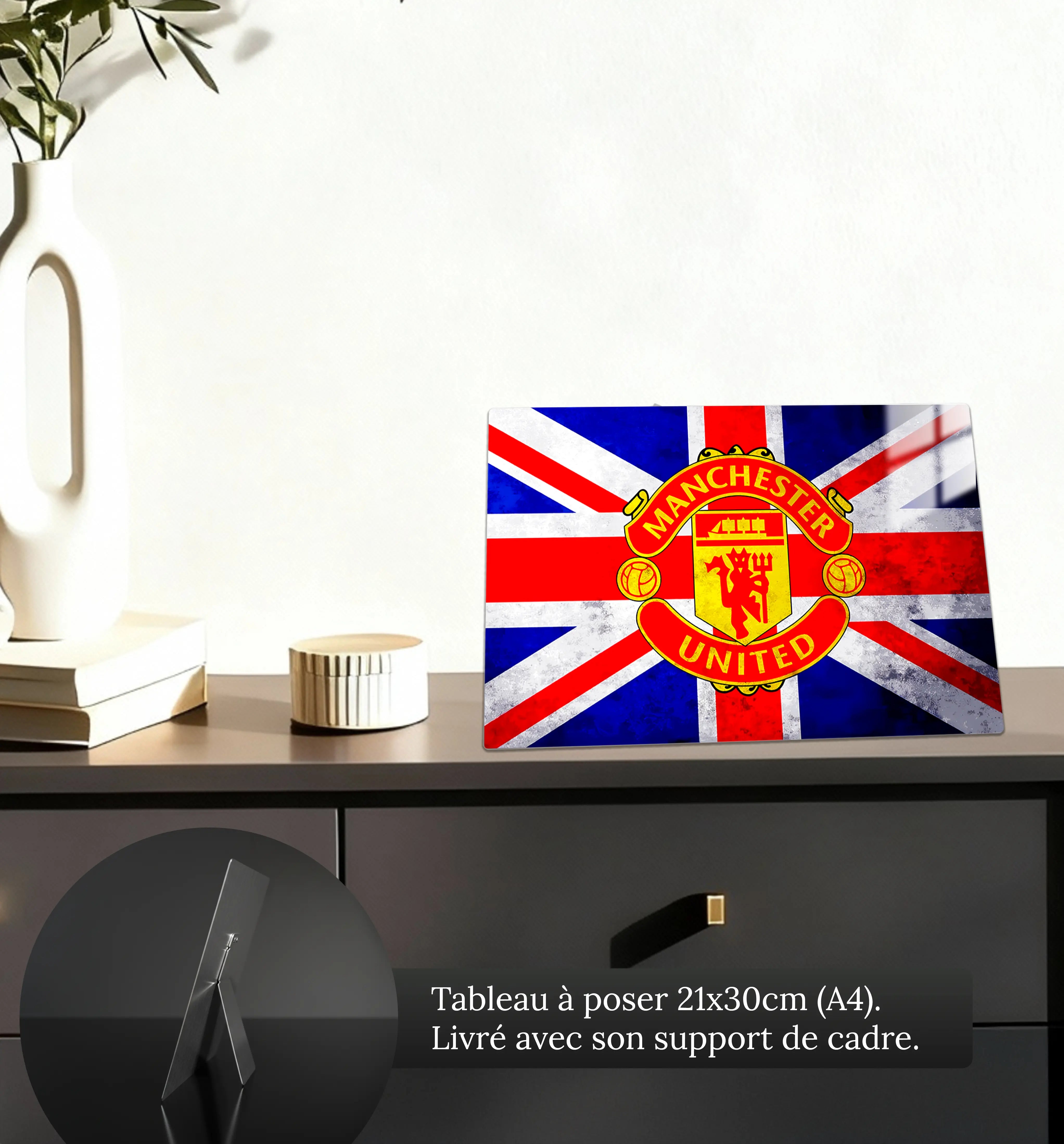 Tableau-manchester-united-angleterre-petit-format-a-poser-sur-meuble | DreamWay