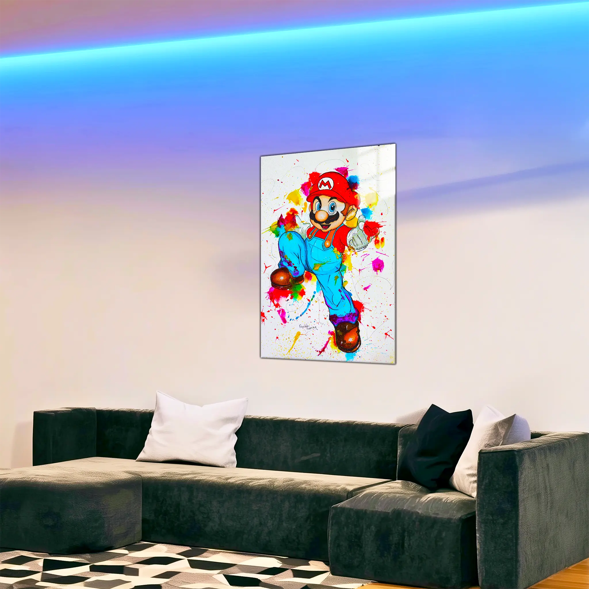 Tableau-mario-pop-art-dans-le-salon | DreamWay