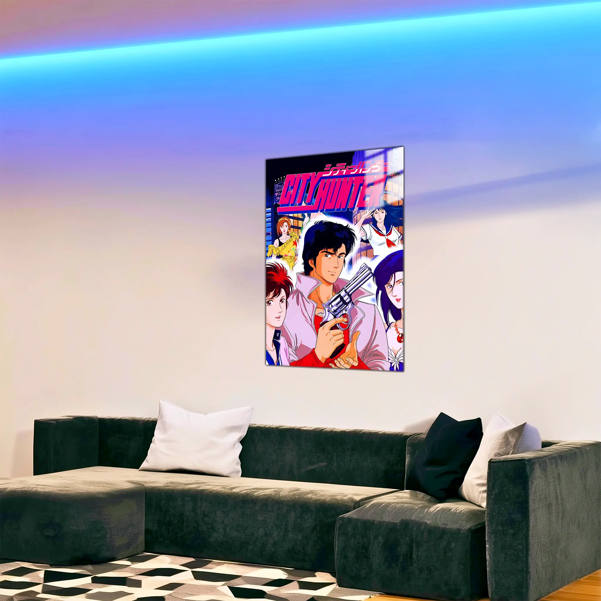 Tableau-nicky-larson-et-ses-femmes-dans-le-salon | DreamWay