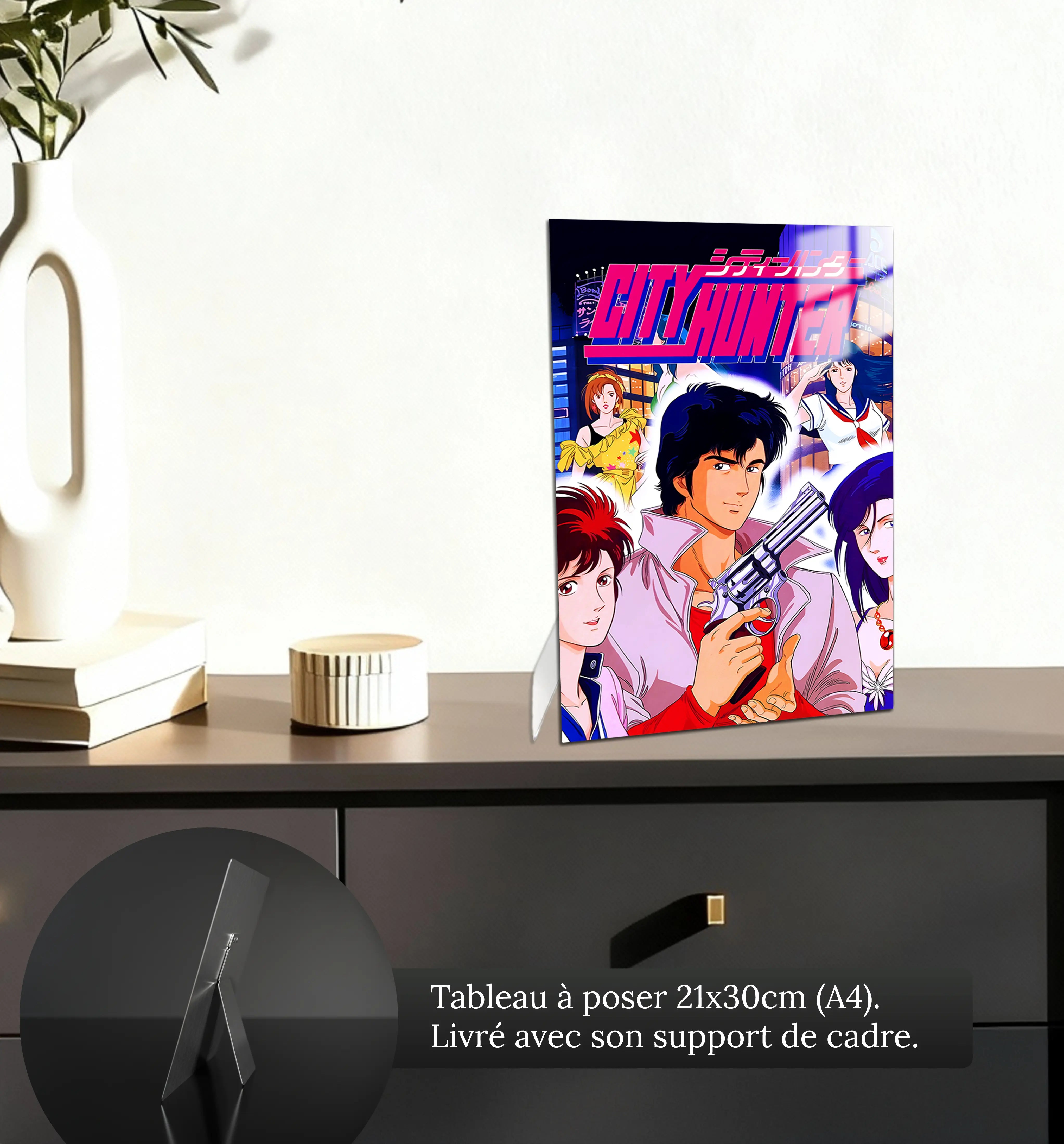 Tableau-nicky-larson-et-ses-femmes-petit-format-a-poser-sur-meuble | DreamWay