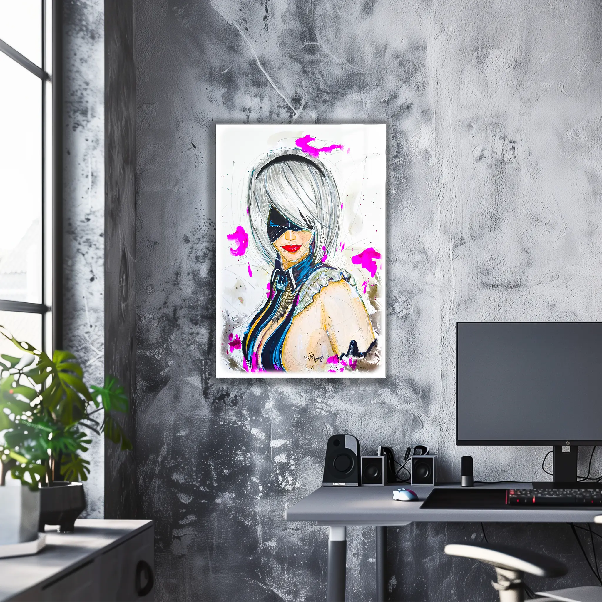 Tableau-nier-automata-pop-art | DreamWay