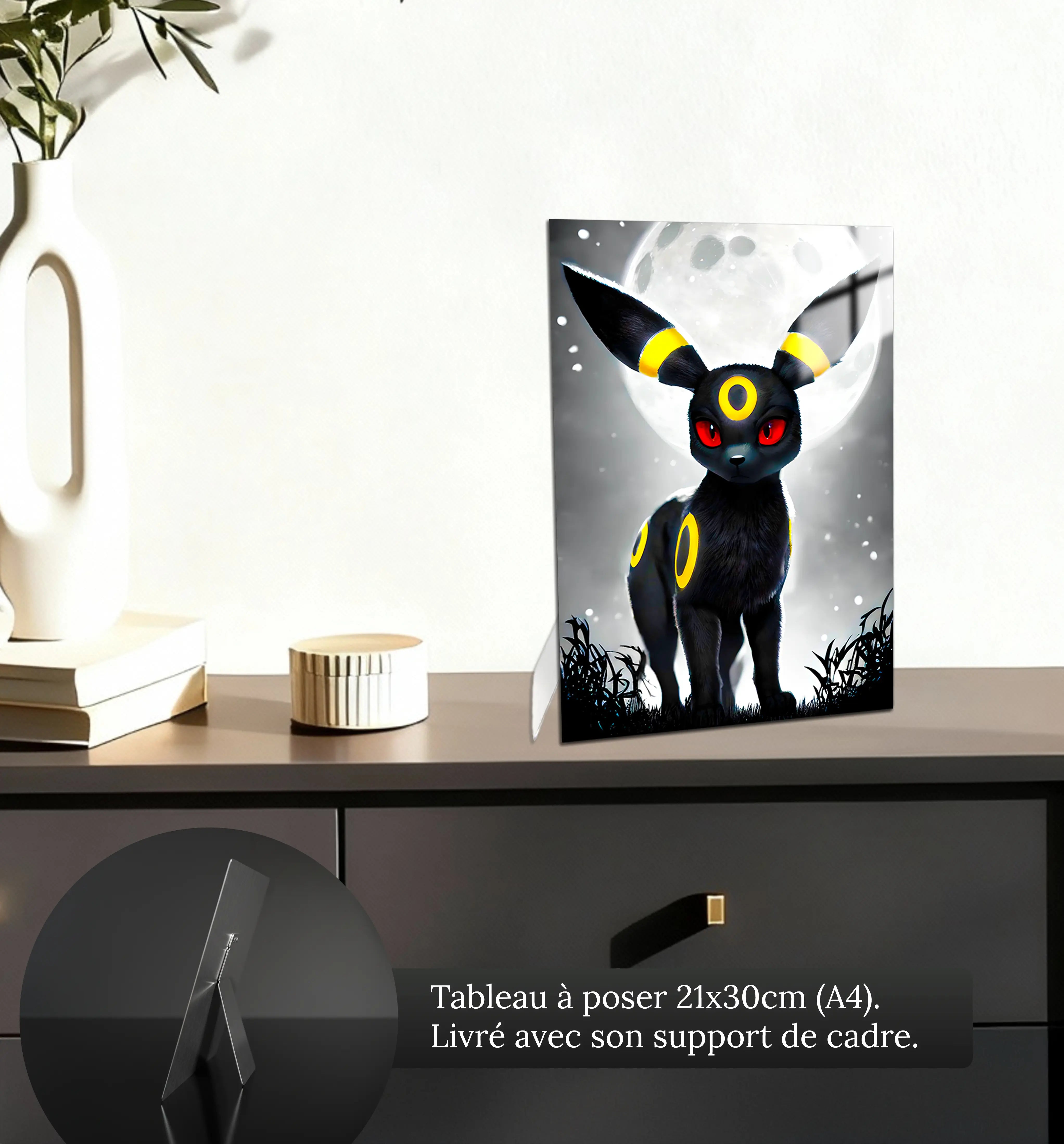 Tableau-noctali-au-claire-de-la-lune-petit-format-a-poser-sur-meuble | DreamWay