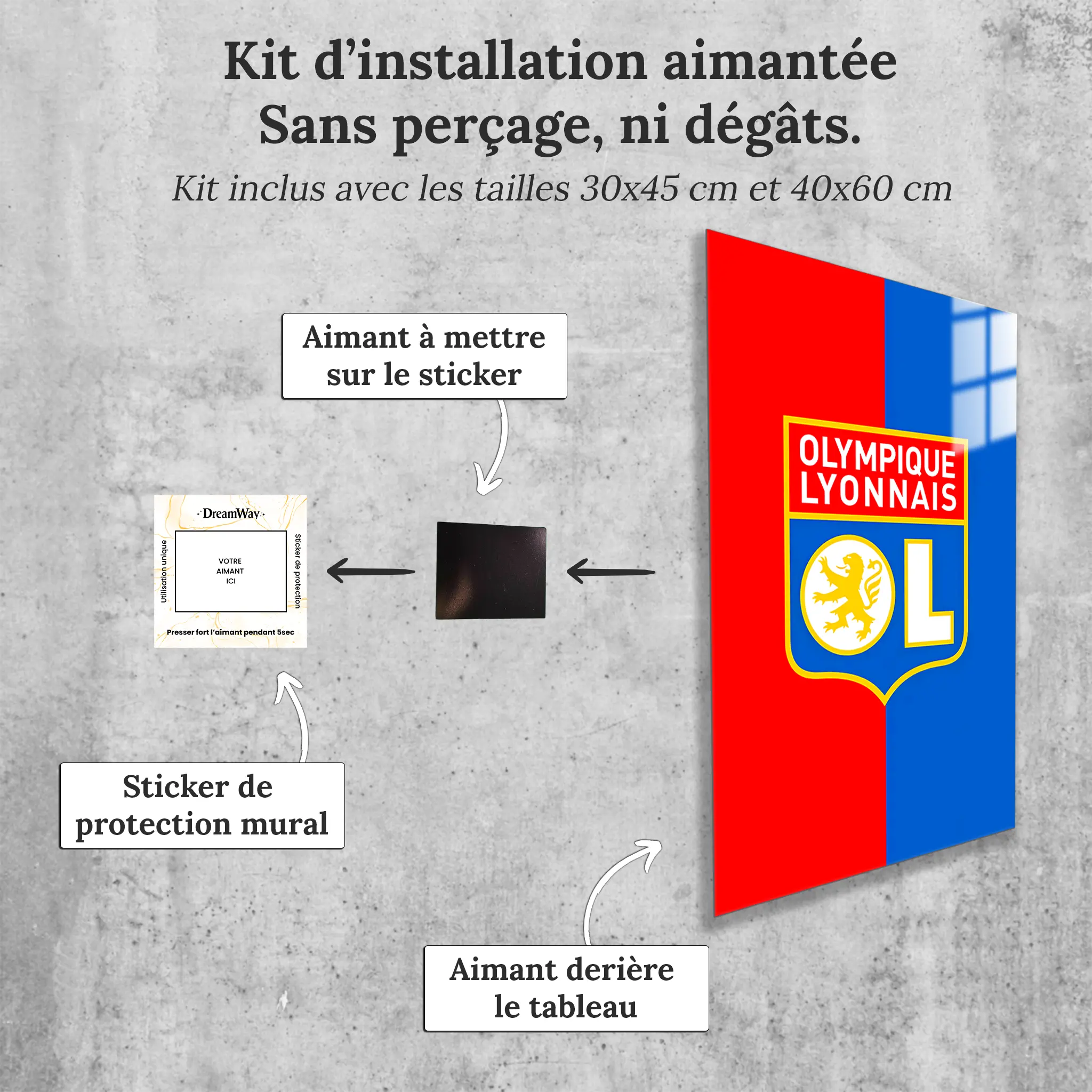Tableau-ol-club-avec-installation-aimantee | DreamWay
