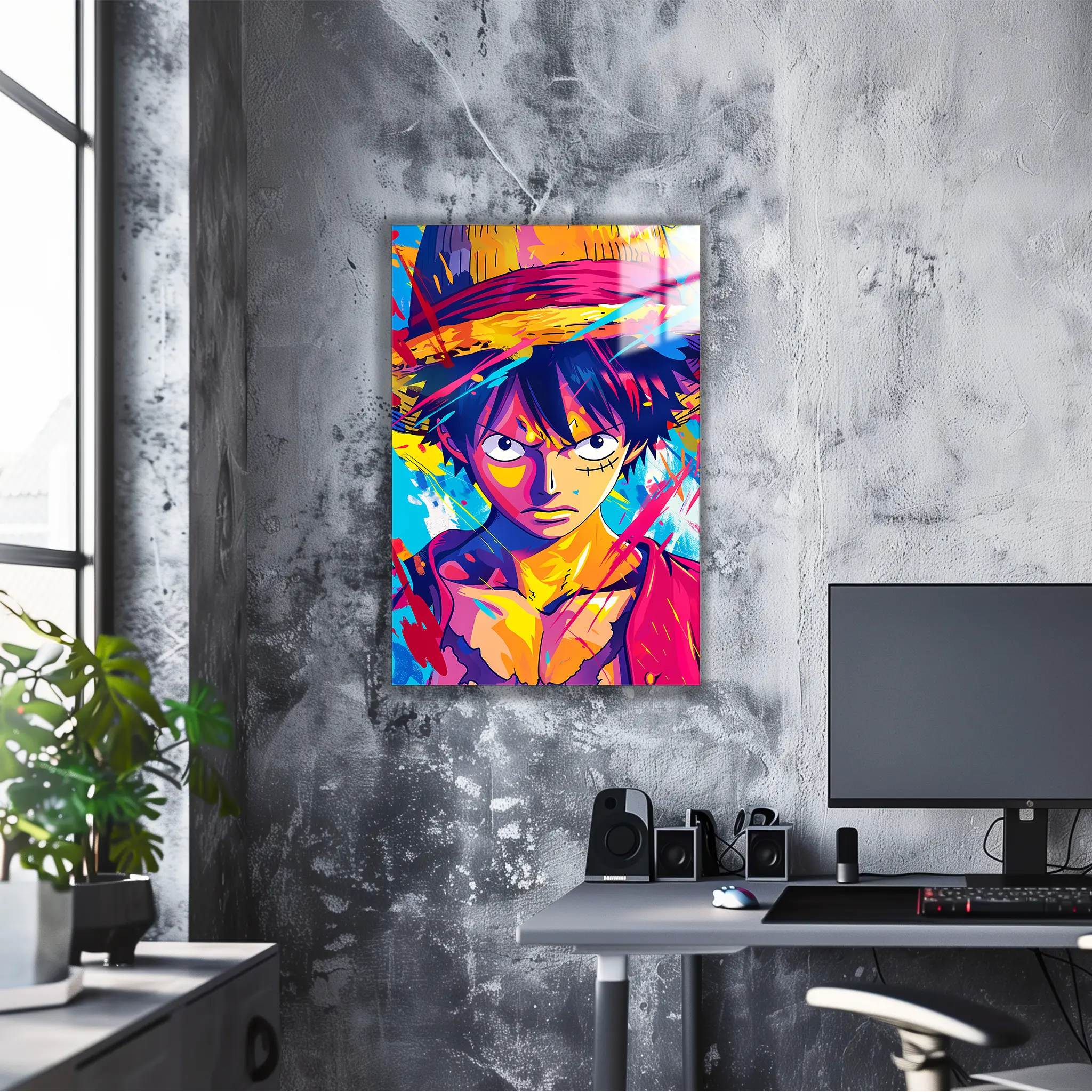 Tableau-one-piece-Luffy-colore | DreamWay