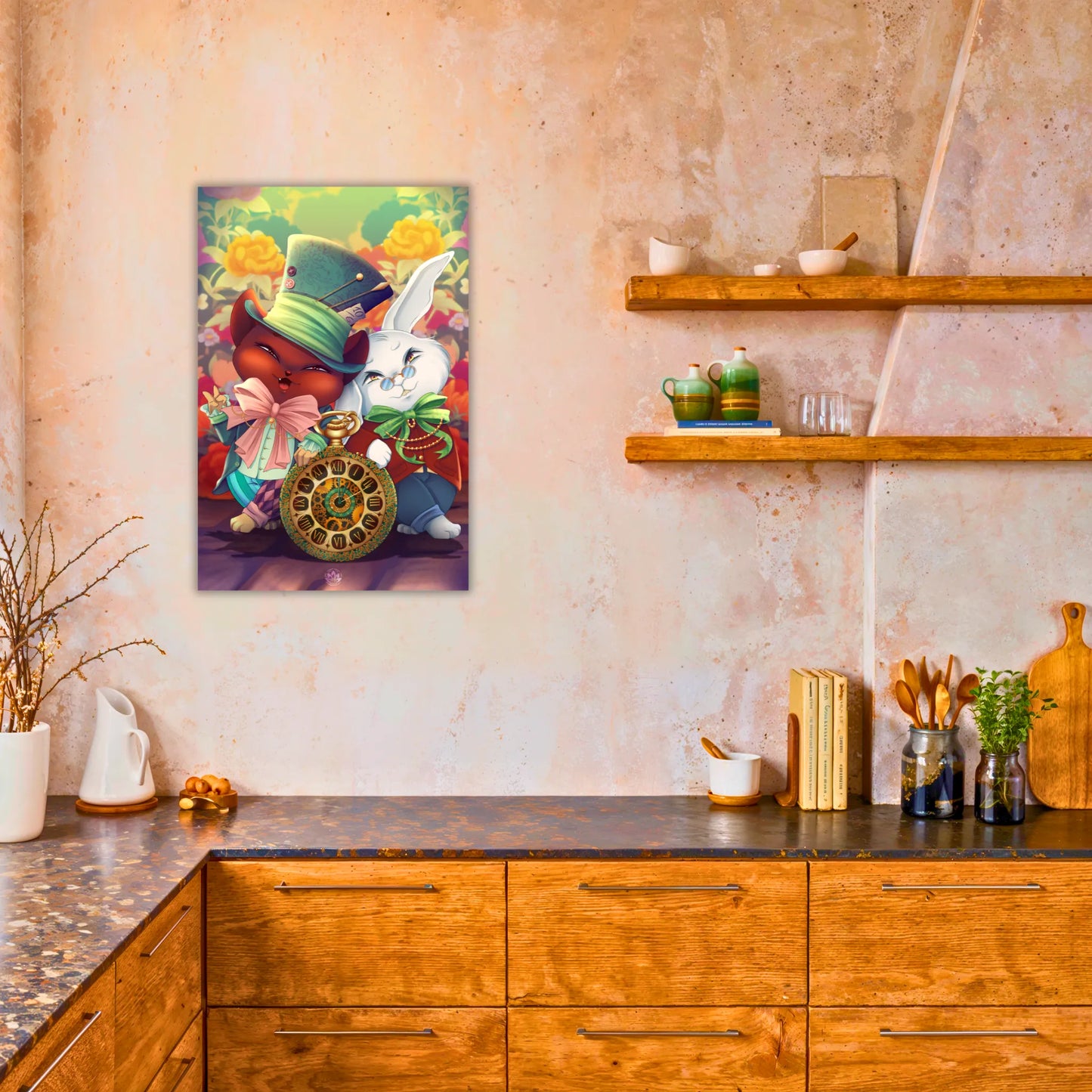Tableau-oni-in-wonderland-dans-la-cuisine | DreamWay