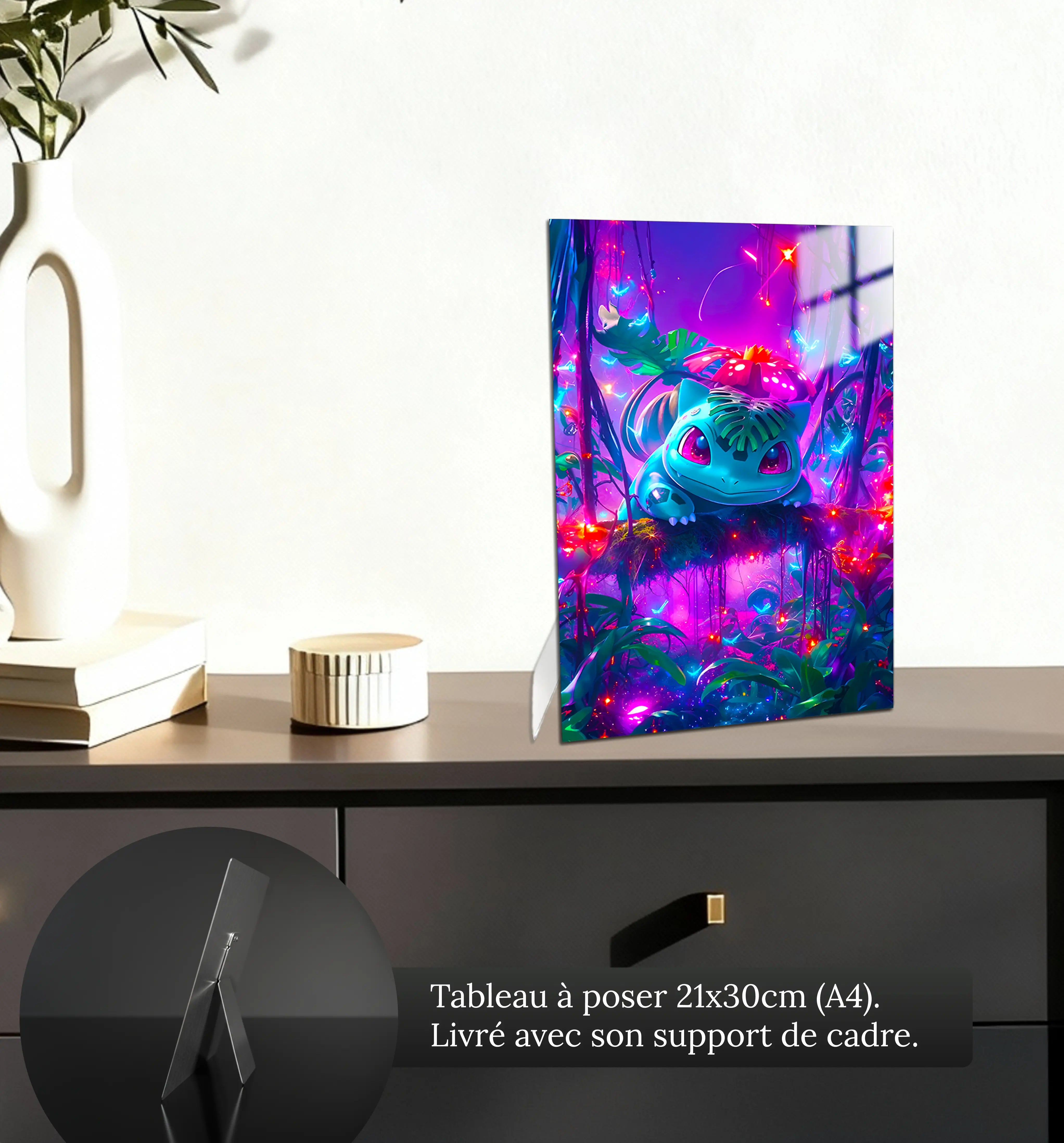 Tableau-pokemon-bulbizarre-nature-petit-format-a-poser-sur-meuble | DreamWay