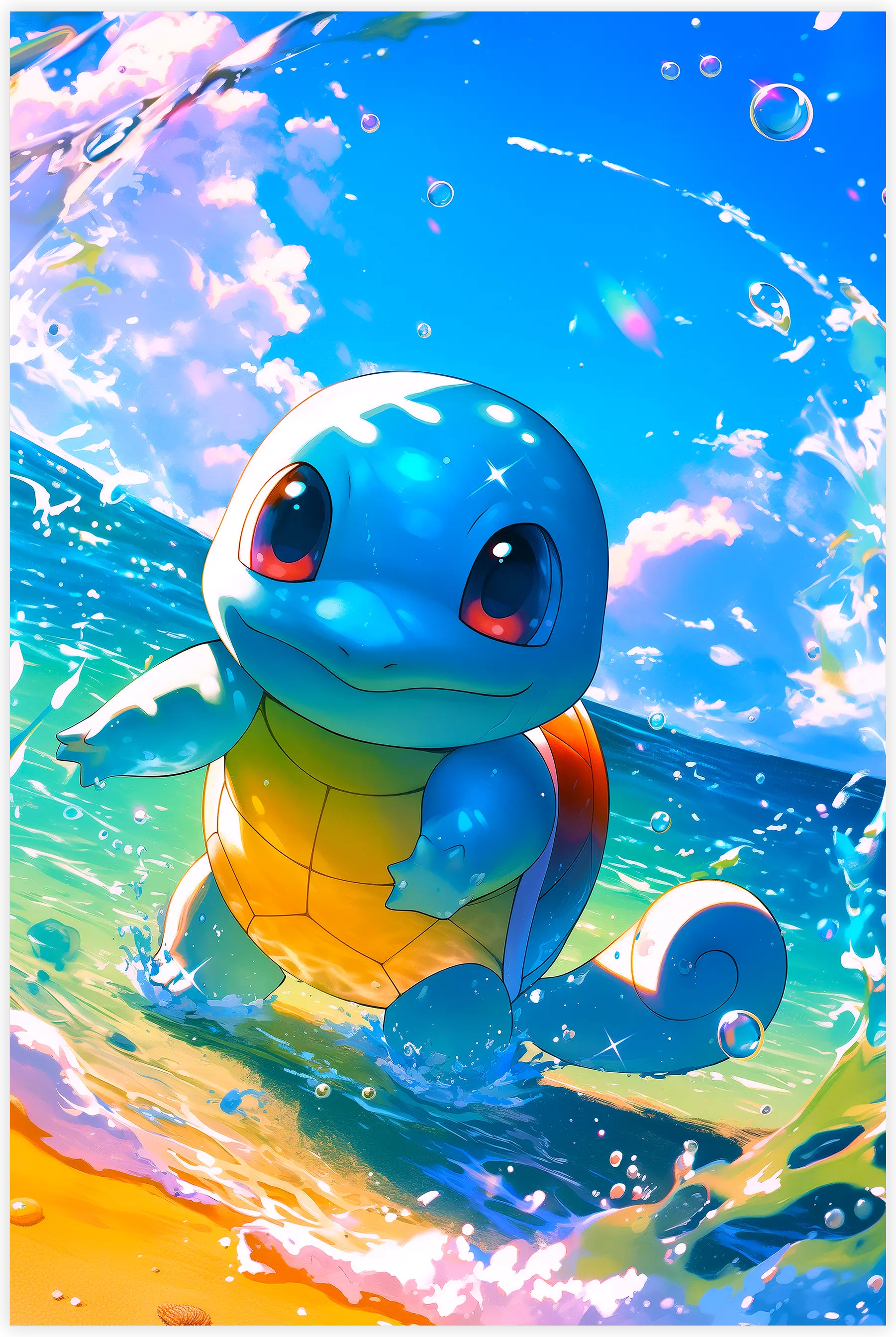 Tableau Pok mon Carapuce La Plage DreamWay Tableau Pok mon Carapuce La Plage DreamWay