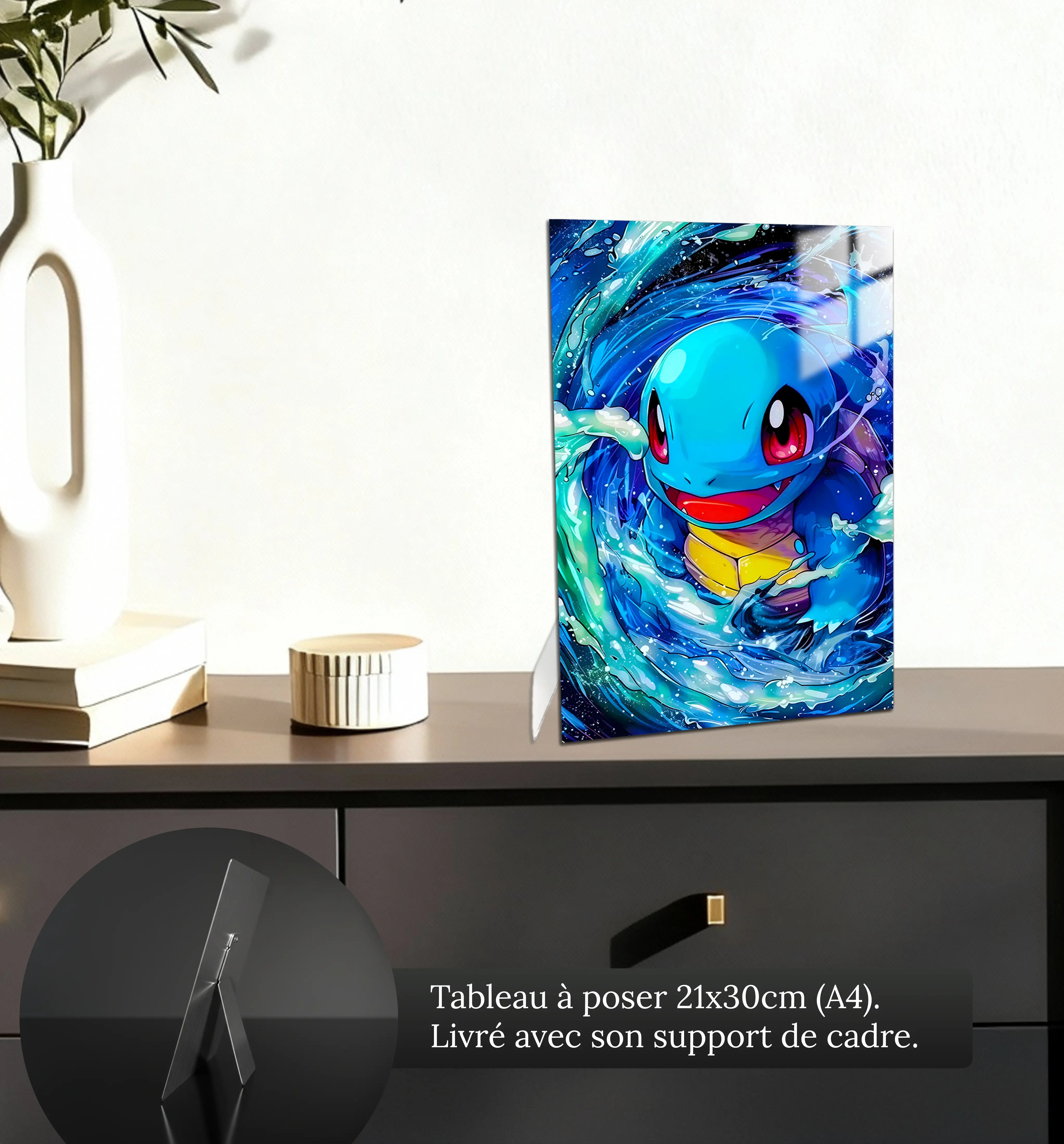 Tableau-pokemon-carapuce-petit-format-a-poser-sur-meuble | DreamWay