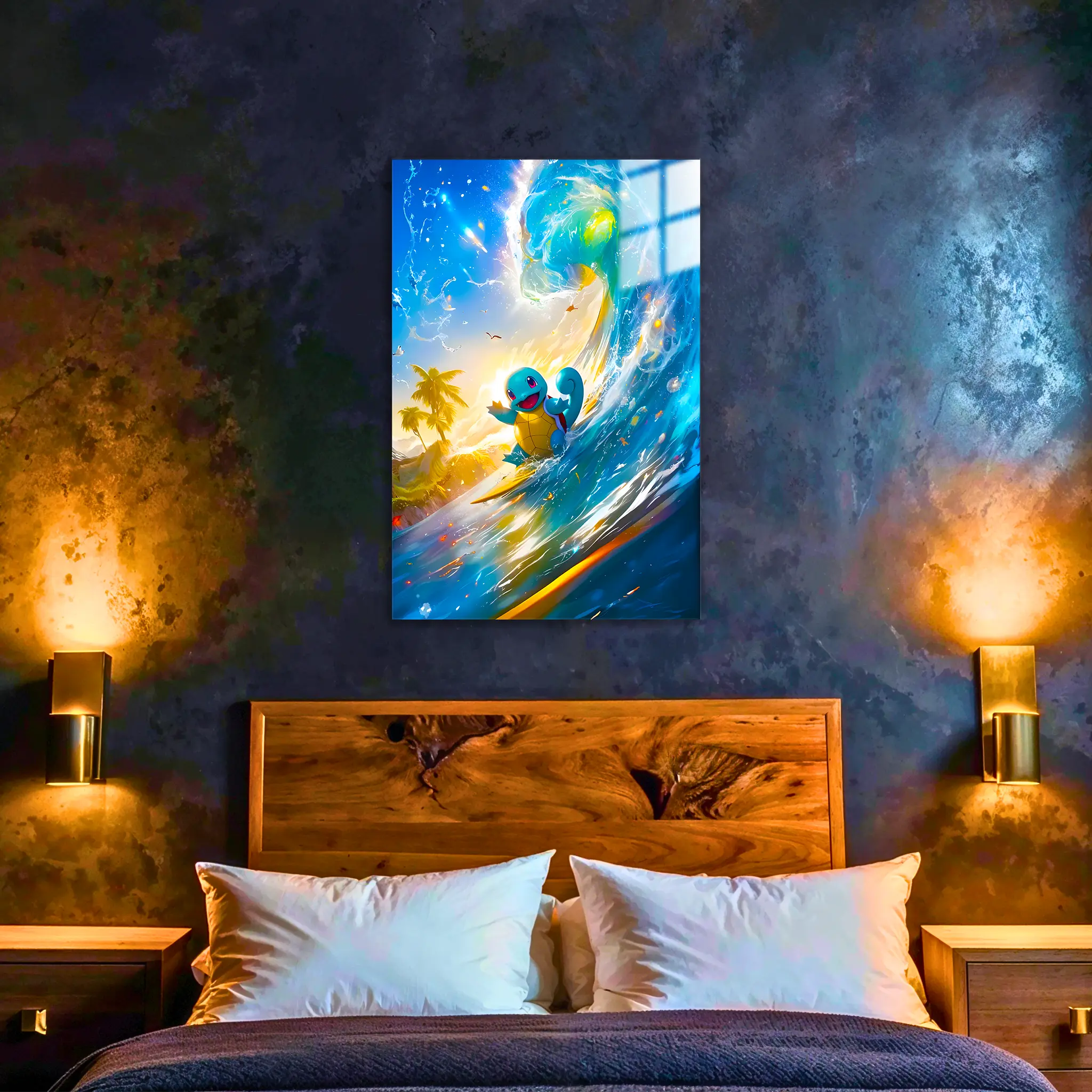 Tableau Pokémon Carapuce Surf