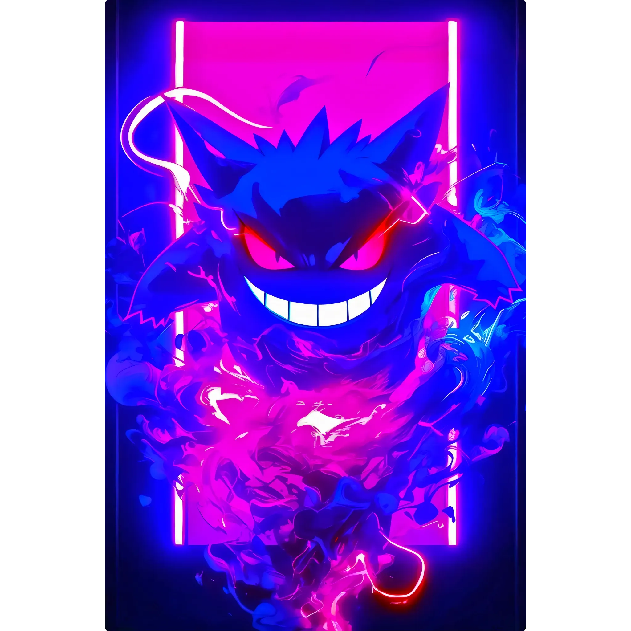 Tableau Pokémon Ectoplasma Néon