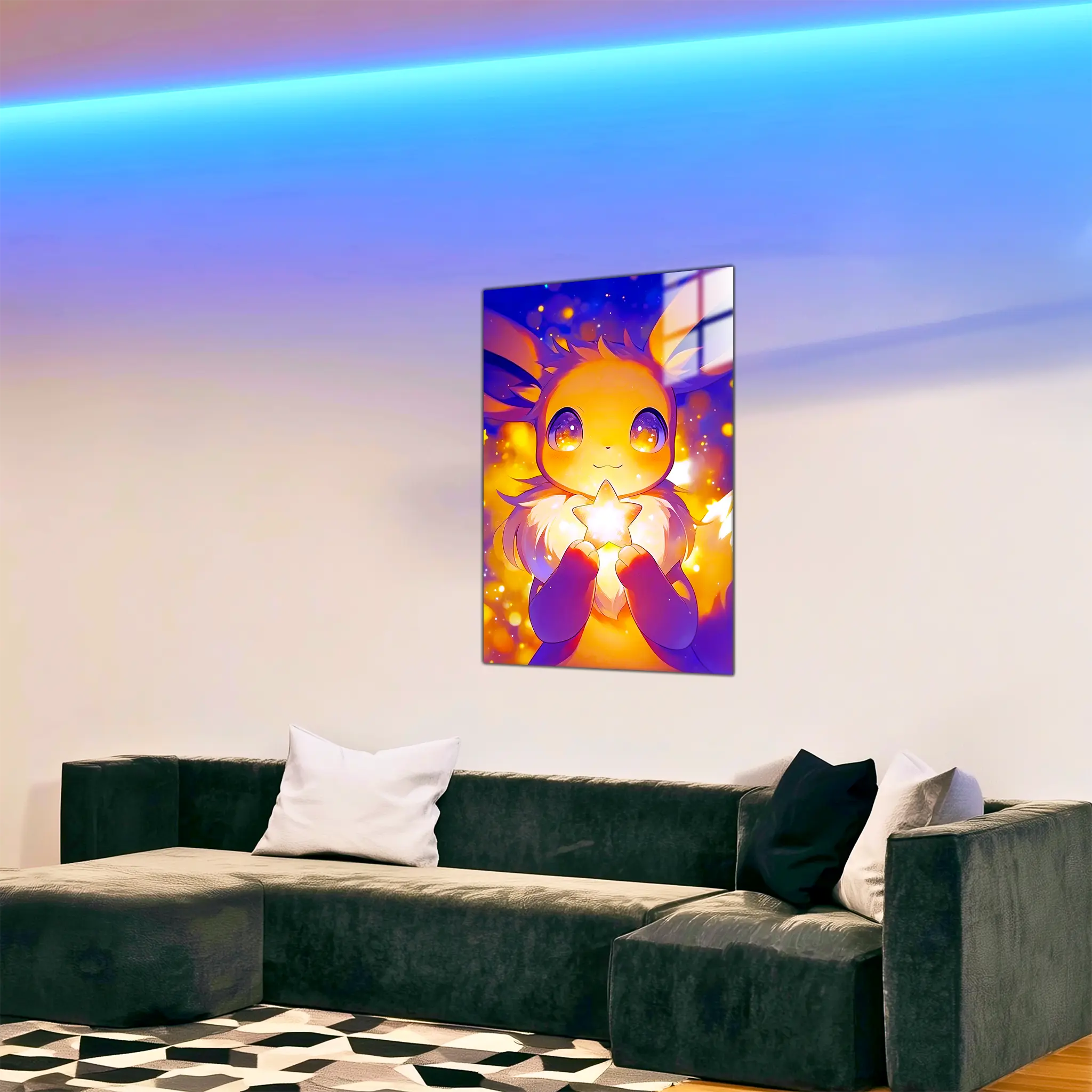 Tableau-pokemon-evoli-etoile-dans-le-salon | DreamWay