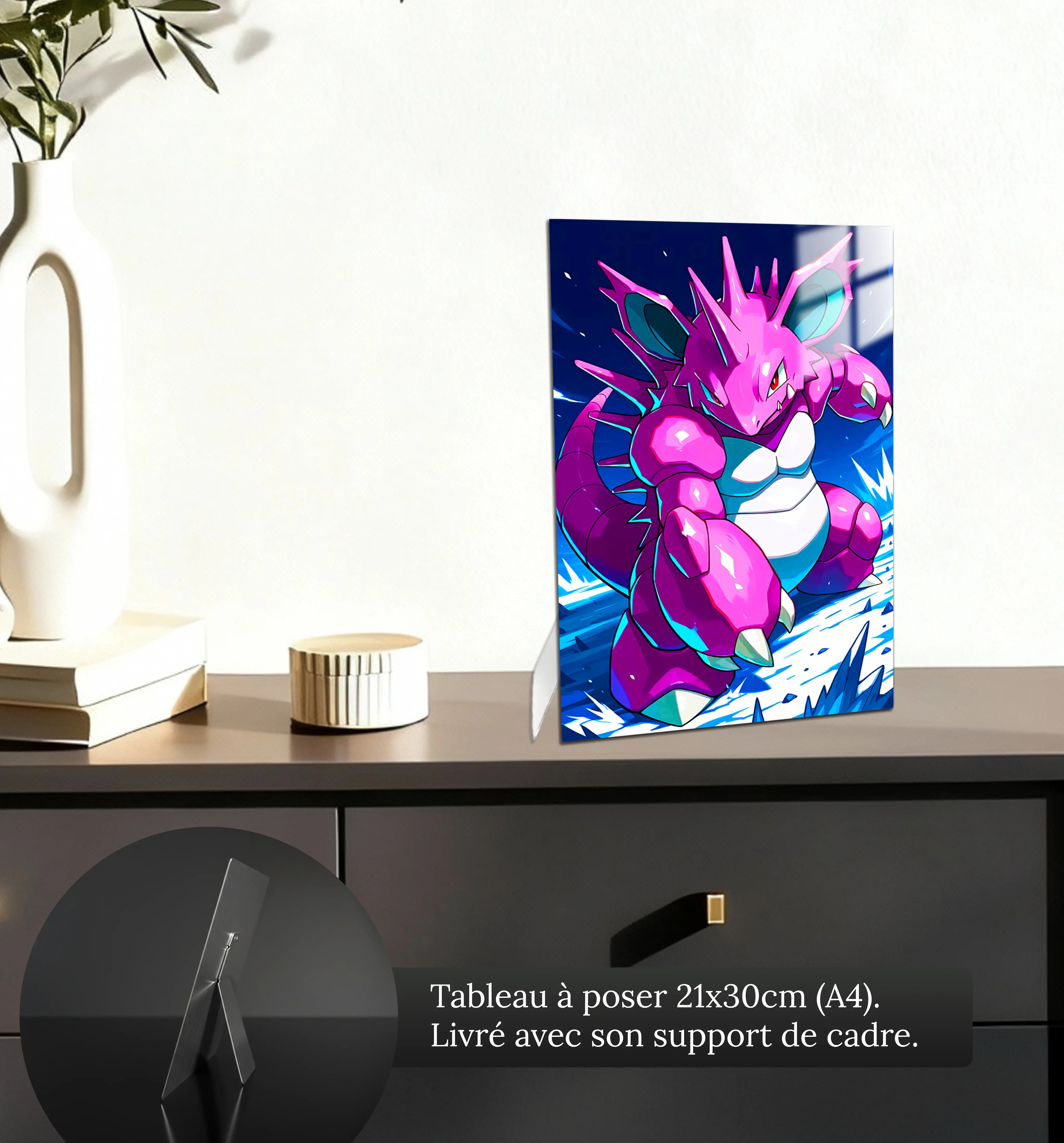 Tableau-pokemon-nidoking-petit-format-a-poser-sur-meuble | DreamWay