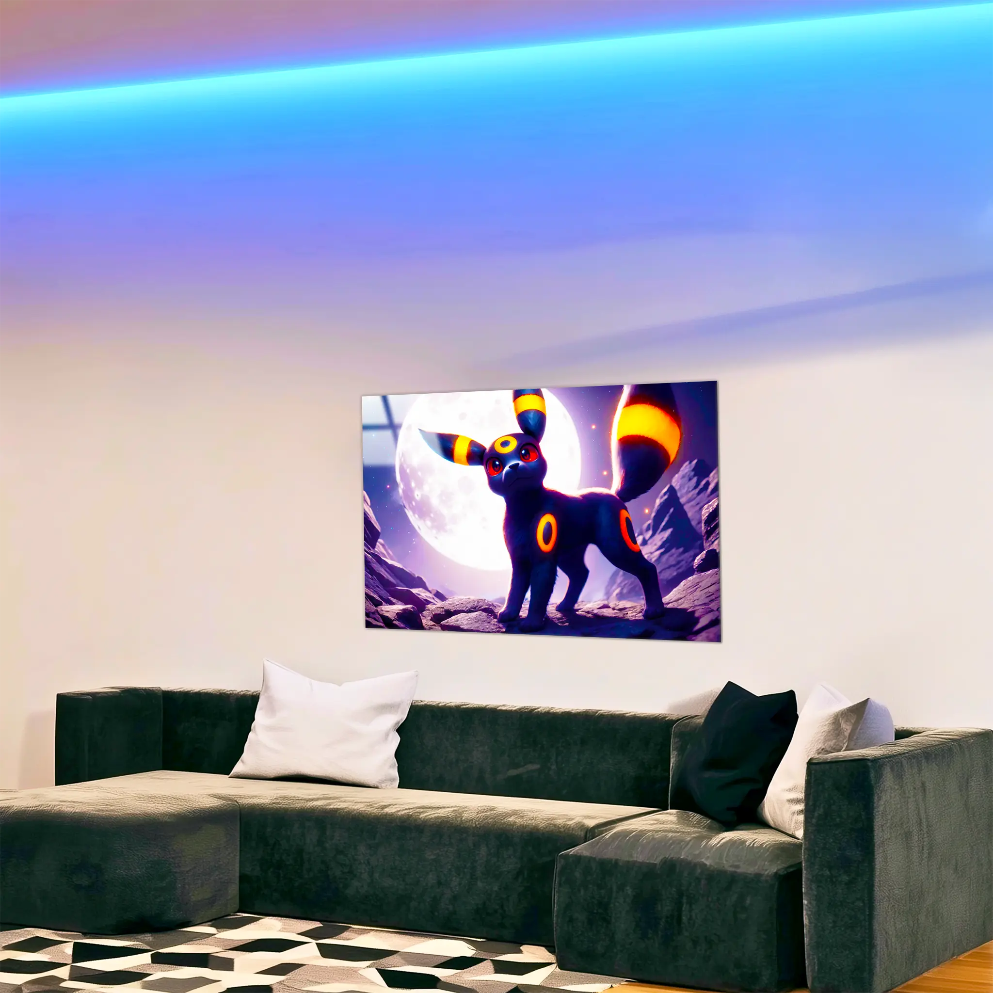 Tableau-pokemon-noctali-espace-dans-le-salon | DreamWay