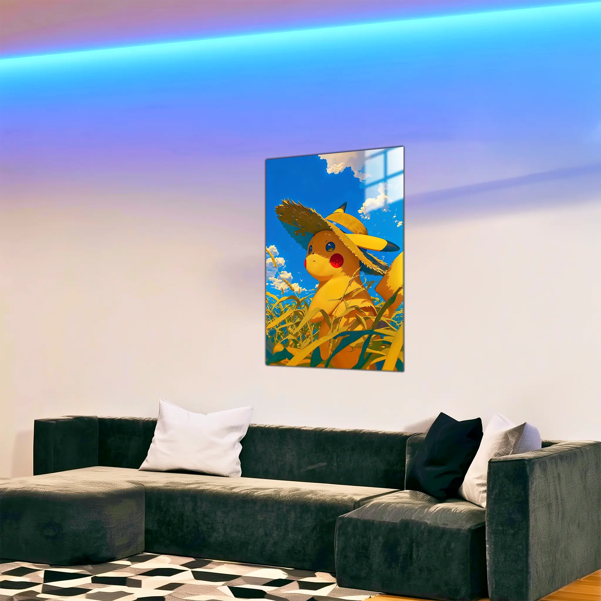 Tableau-pokemon-pikachu-campagne-dans-le-salon | DreamWay