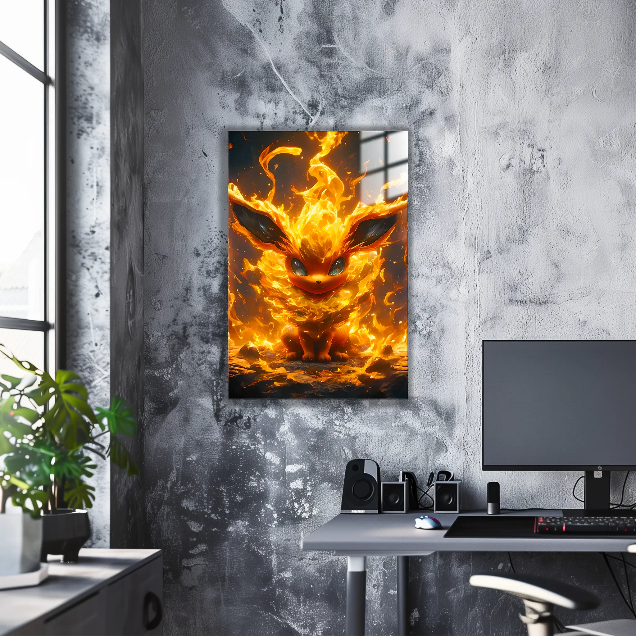 Tableau Pokémon Pyroli Réaliste