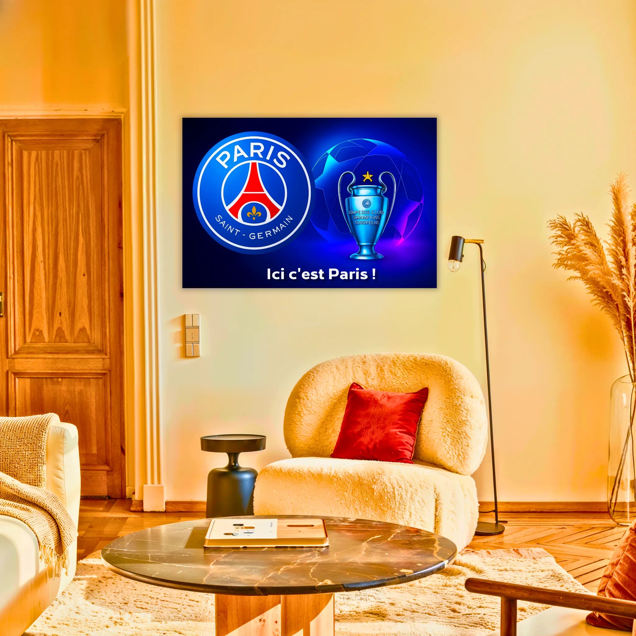Tableau PSG Ligue Des Champions Avec L'Étoile